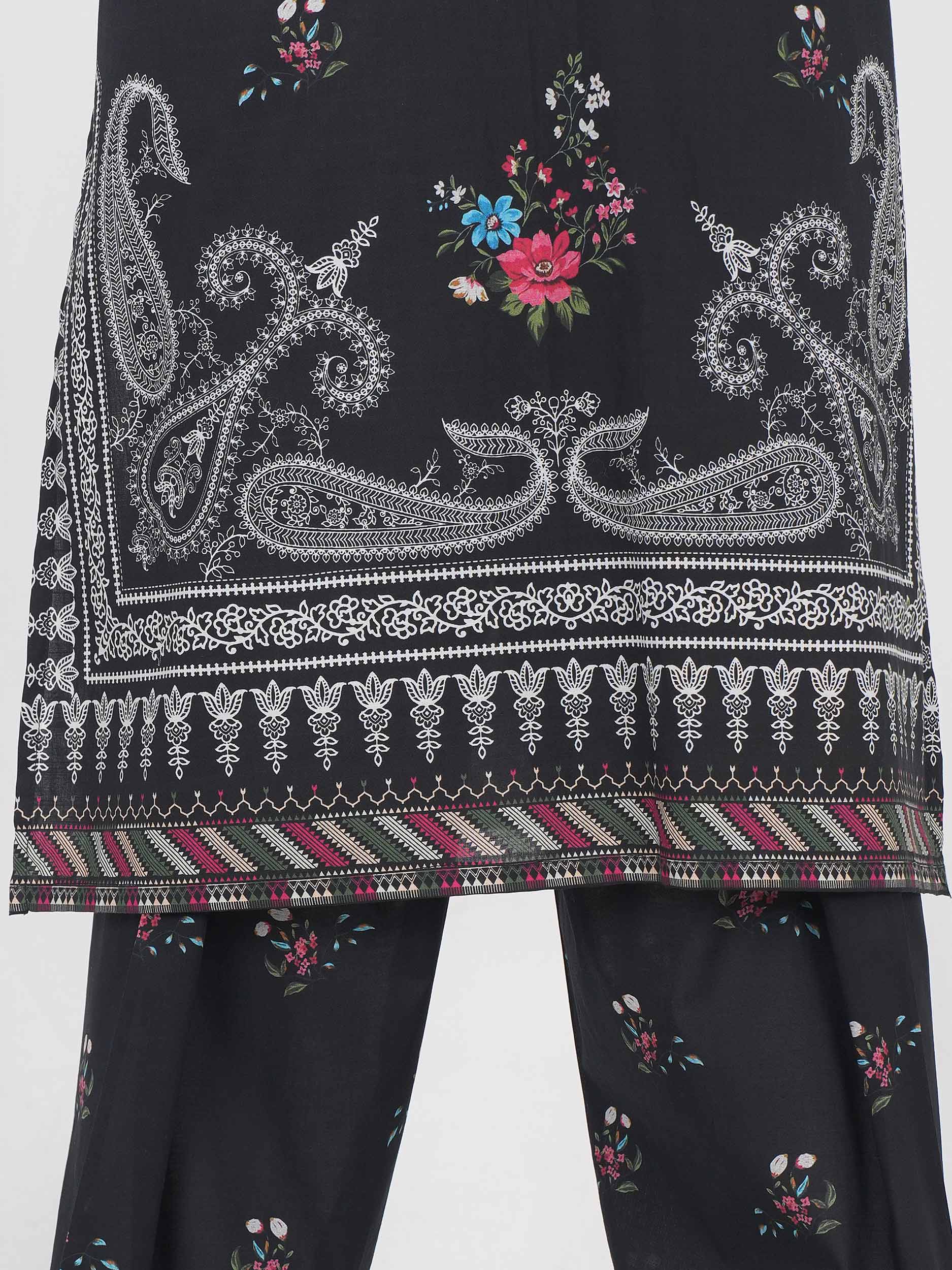 2 Piece Lawn Slub Suit- Embroidered (Pret) - Image 6