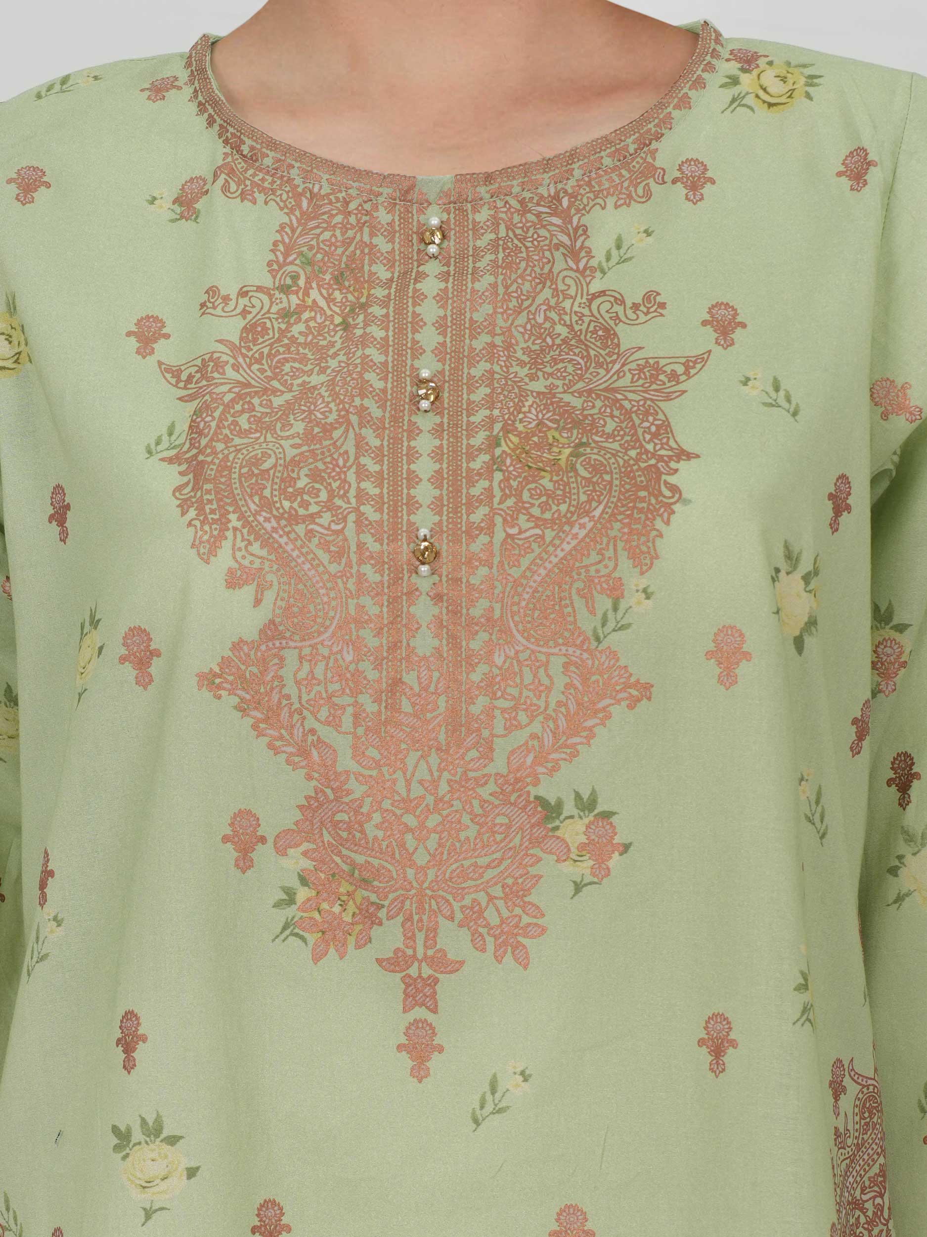 2 Piece Cambric Suit (Pret) - Image 4