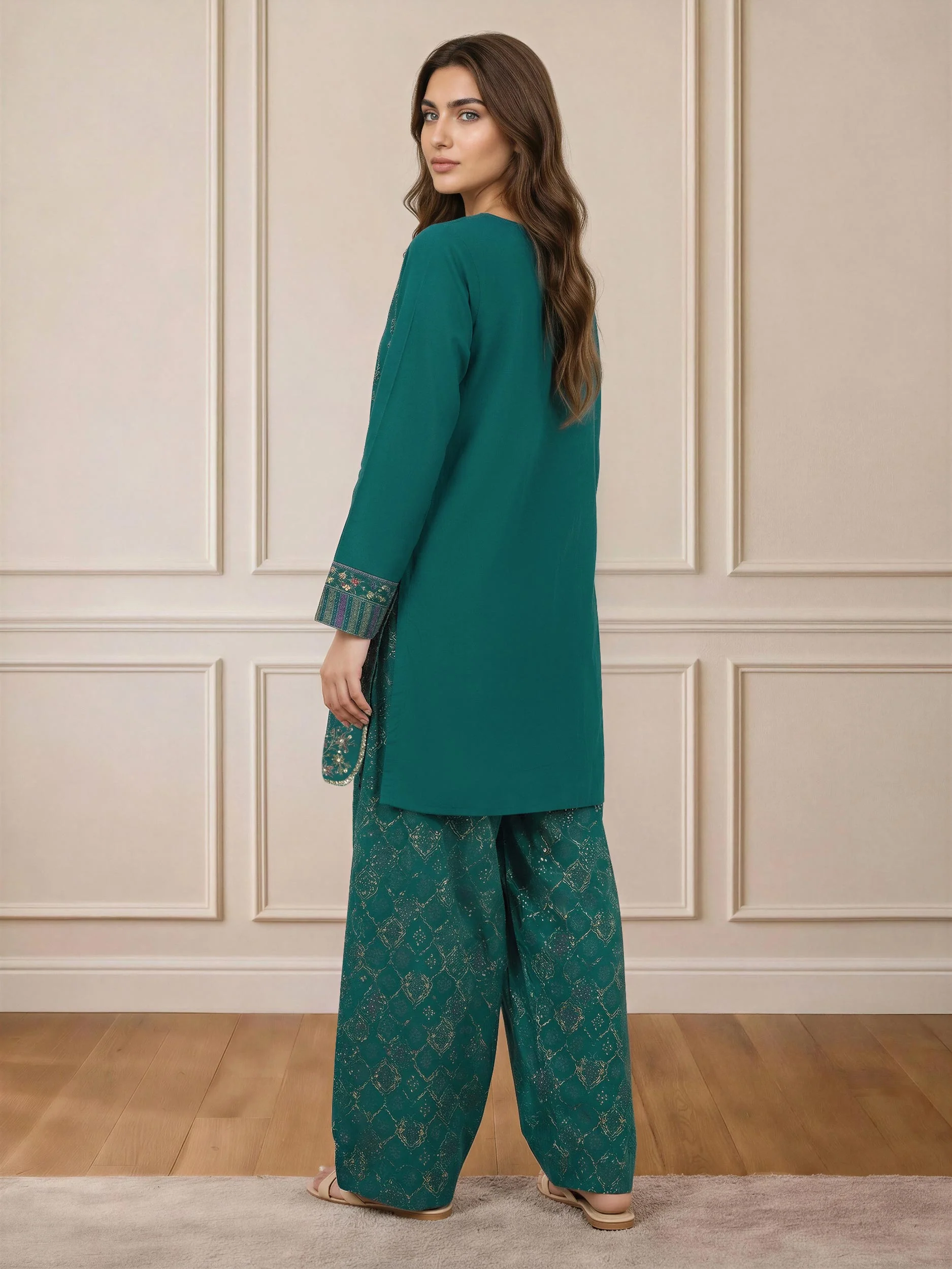 2 Piece Lawn Suit- Embroidered (Pret) - Image 3
