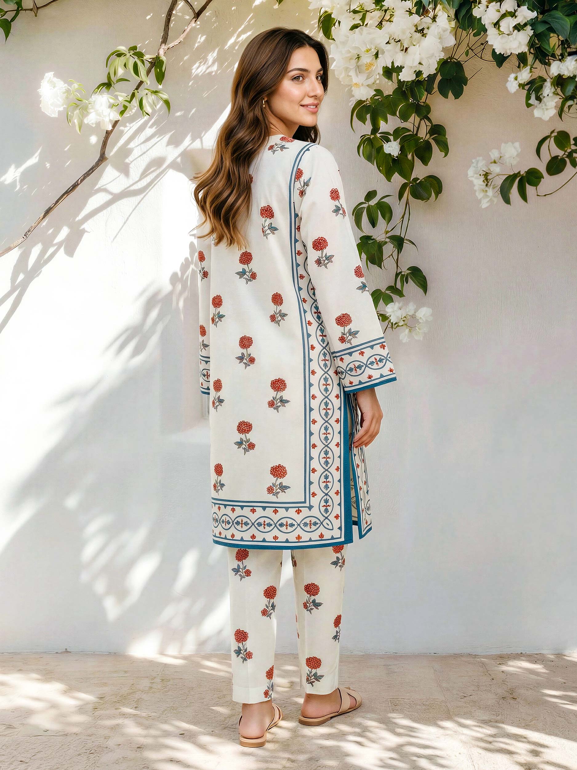 2 Piece Cambric Suit (Pret) - Image 3