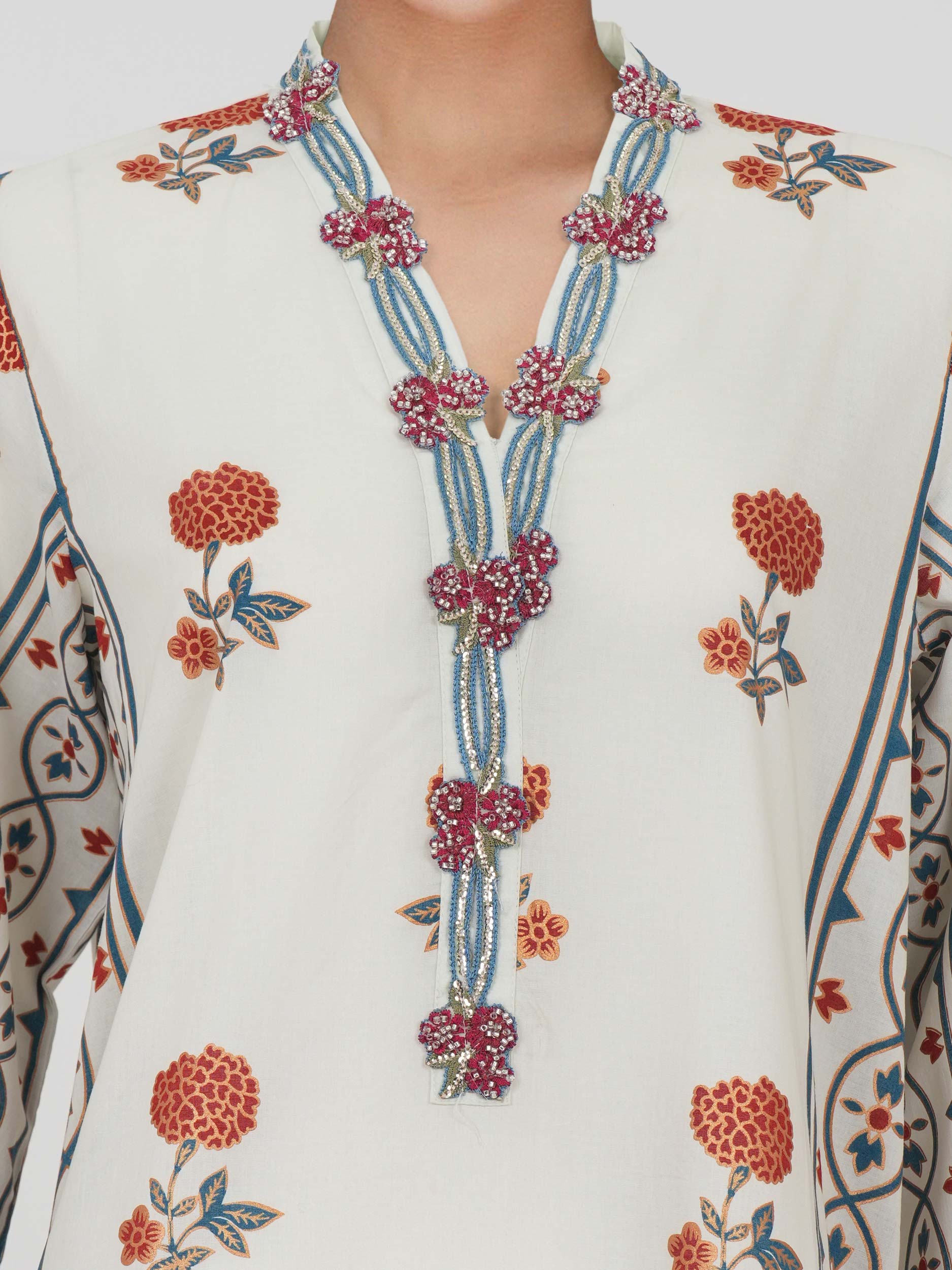 2 Piece Cambric Suit (Pret) - Image 4