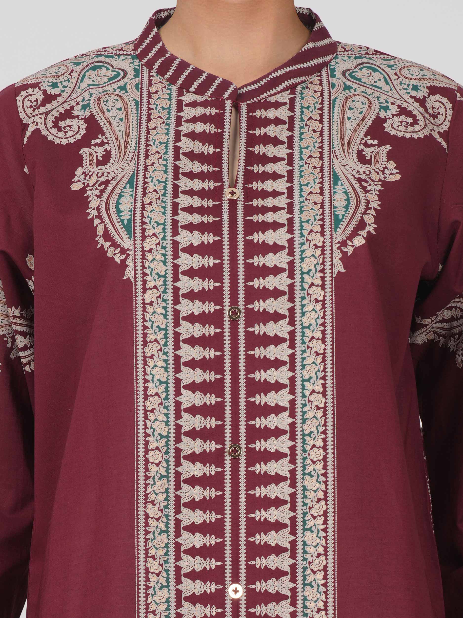2 Piece Cambric Suit (Pret) - Image 5