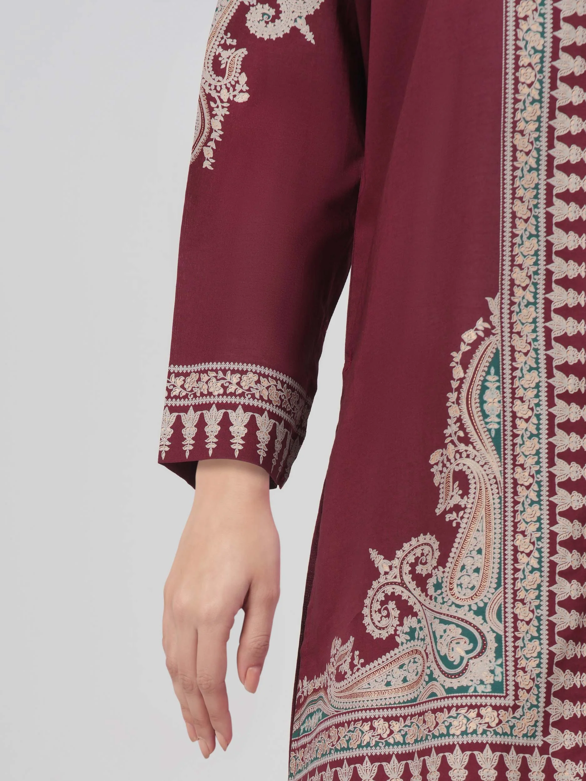 2 Piece Cambric Suit (Pret) - Image 6