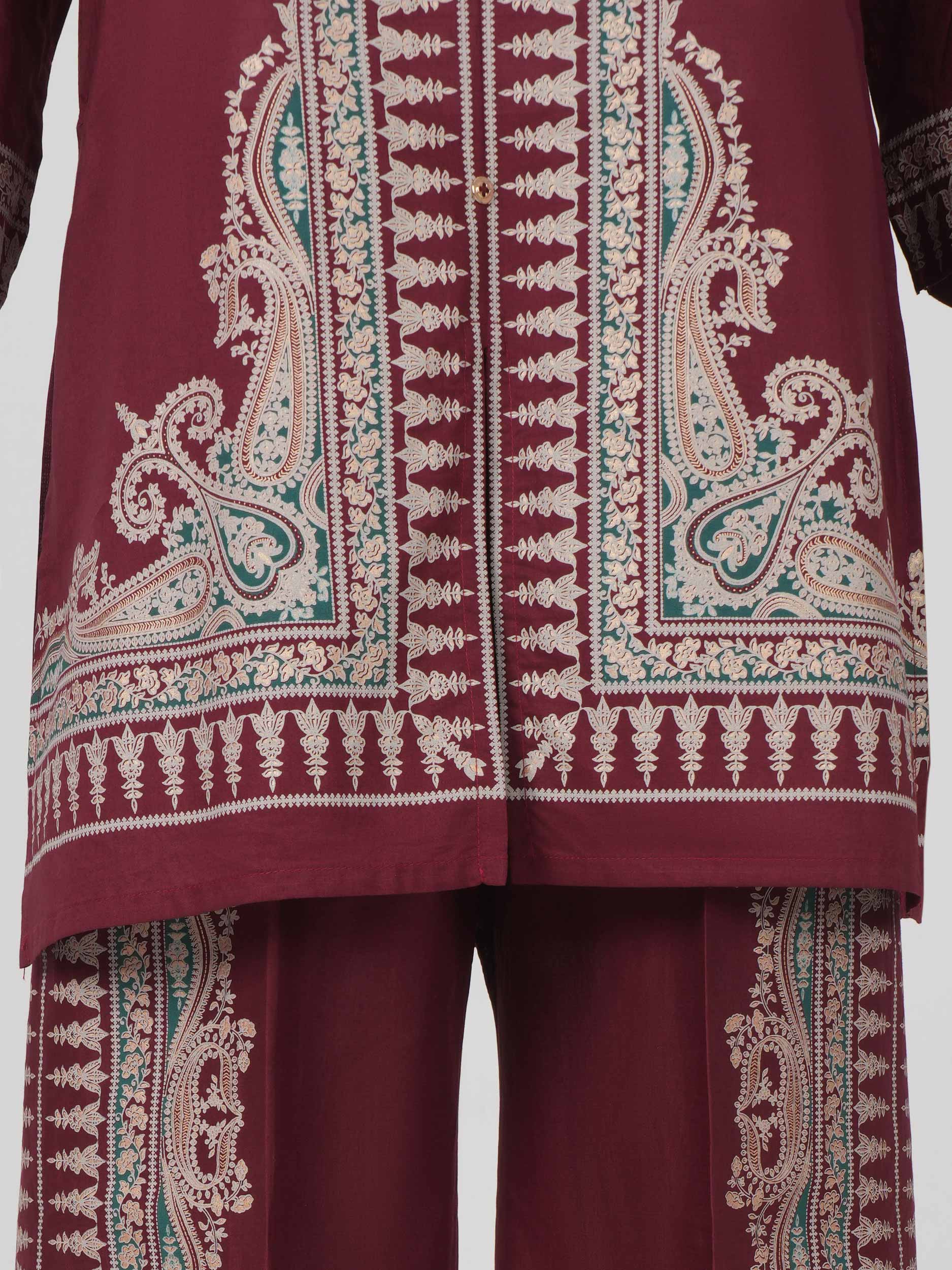 2 Piece Cambric Suit (Pret) - Image 7
