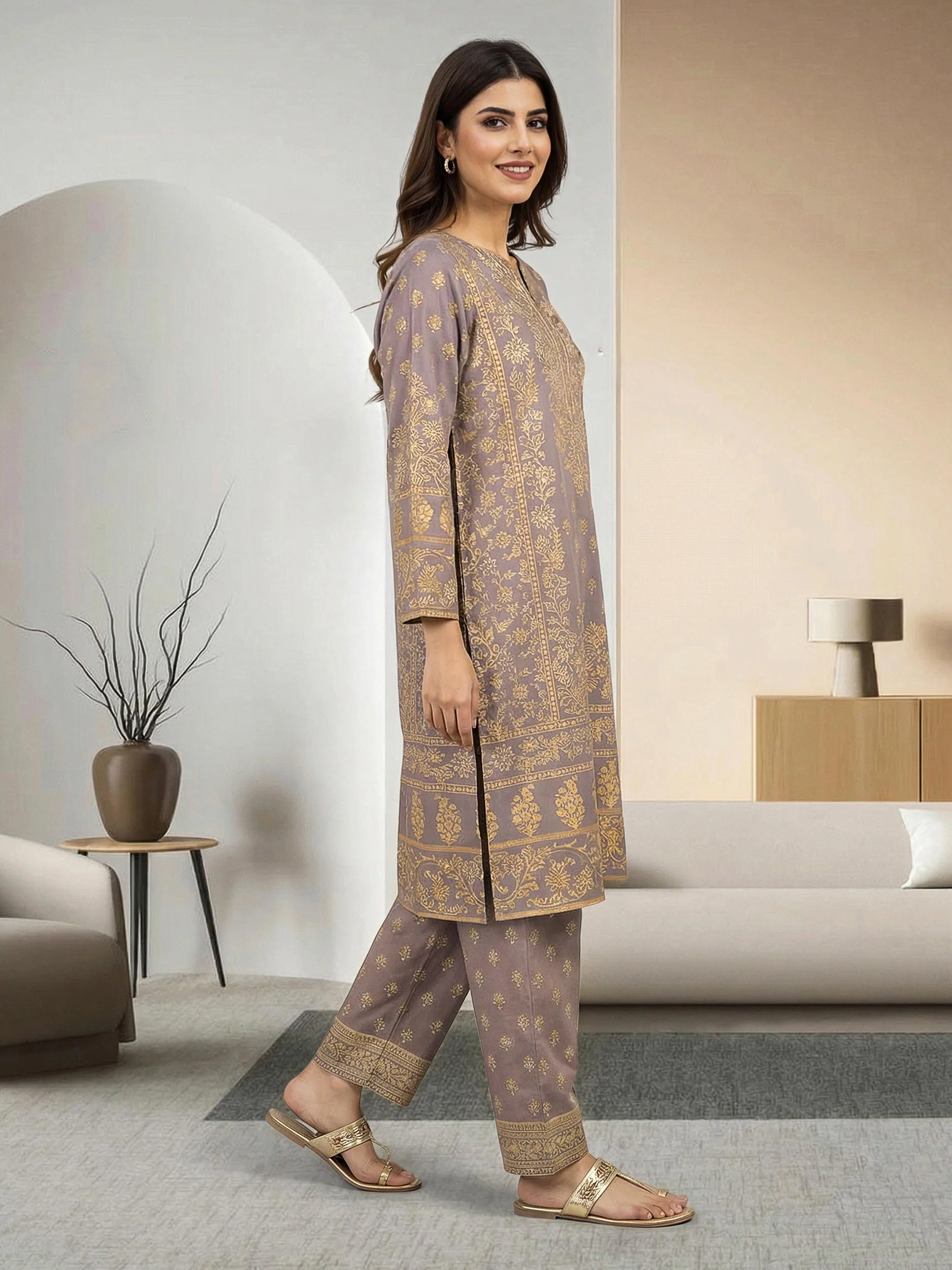 2 Piece Lawn Suit (Pret) - Image 2