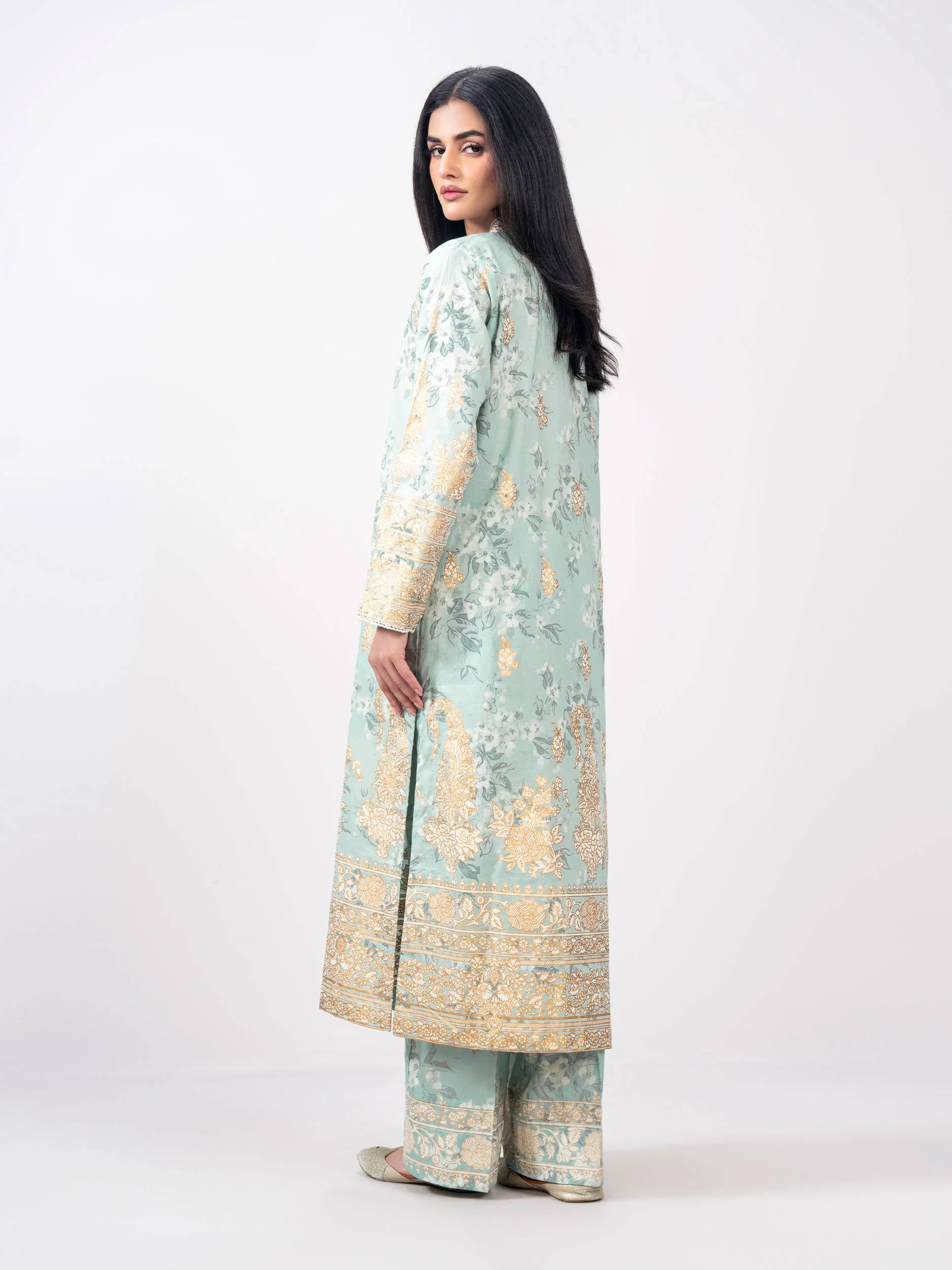 2 Piece Cambric Suit (Pret) - Image 3