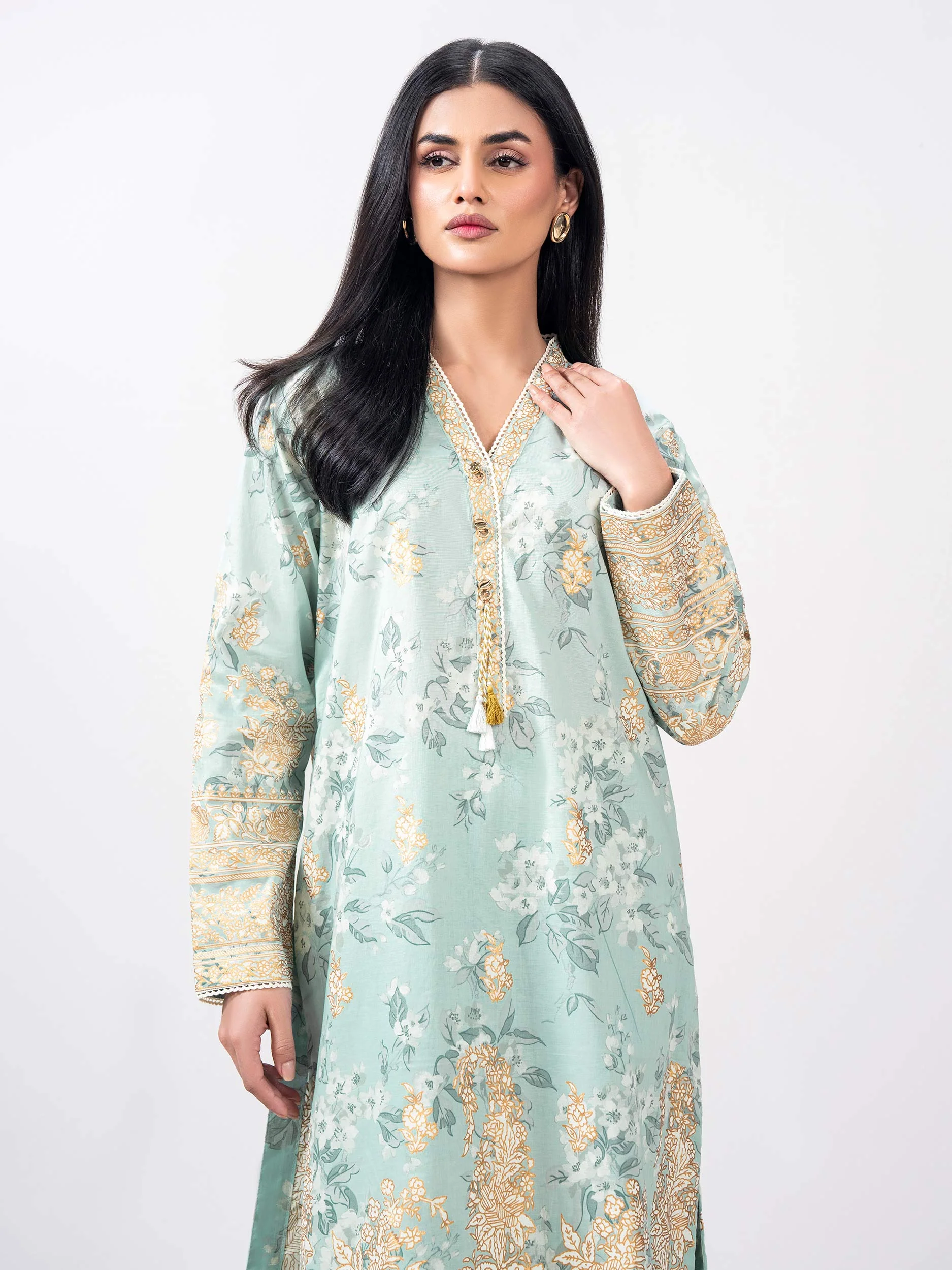 2 Piece Cambric Suit (Pret) - Image 6