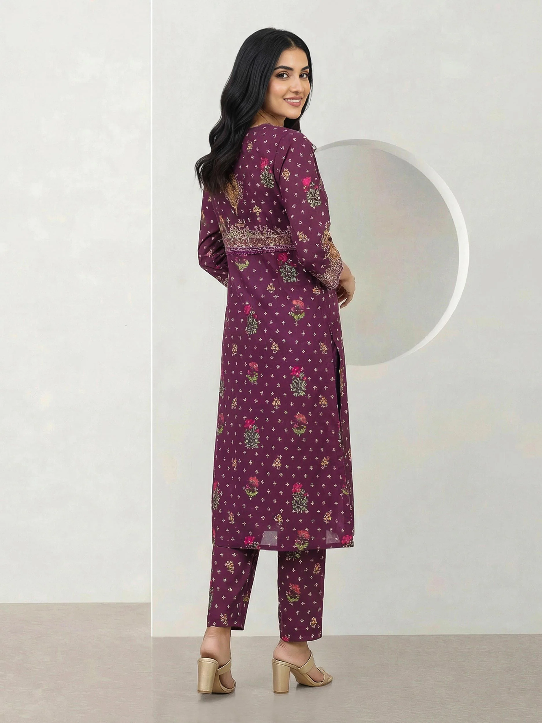 2 Piece Cambric Suit (Pret) - Image 3
