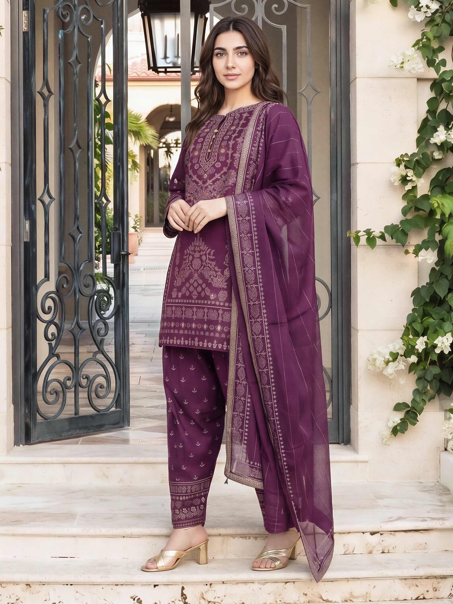 3 Piece Lawn Suit (Pret) - Image 2