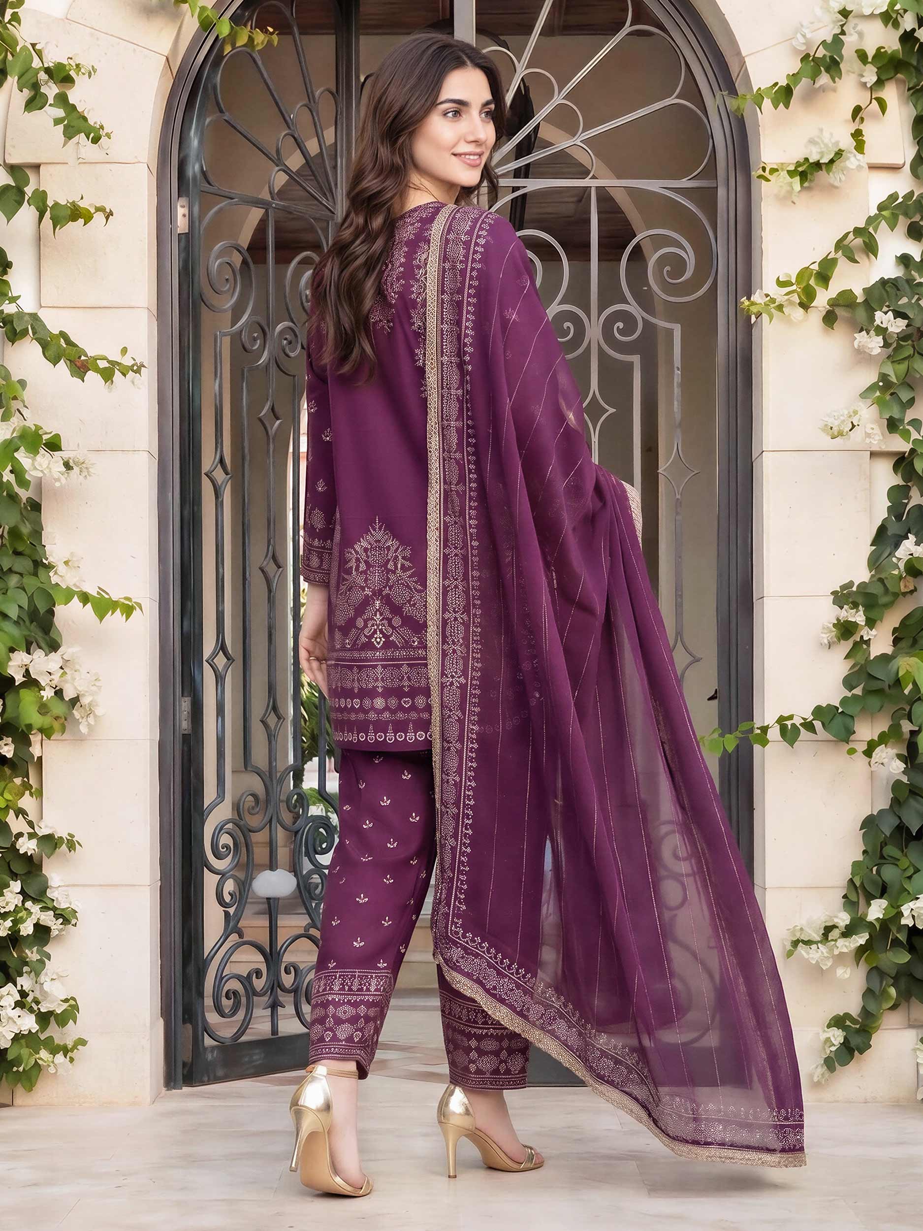 3 Piece Lawn Suit (Pret) - Image 3