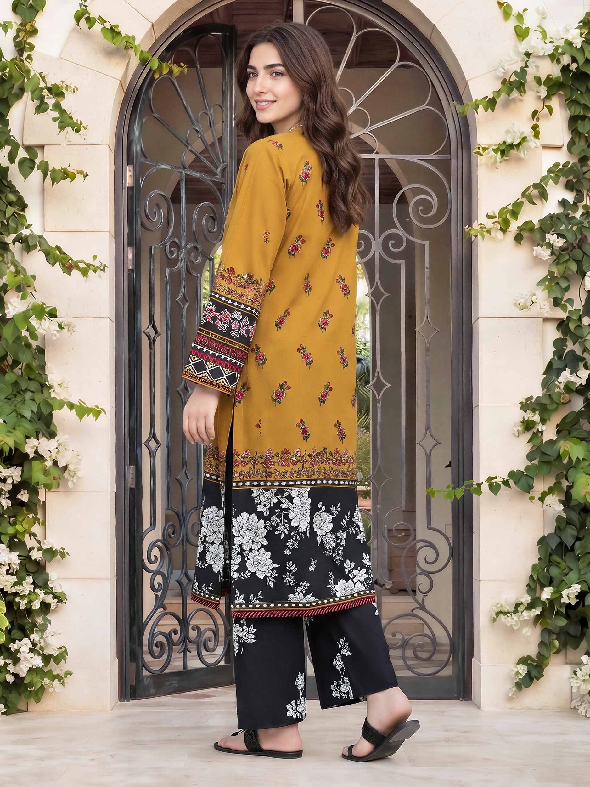 2 Piece Viscose Cotton Suit (Pret) - Image 3