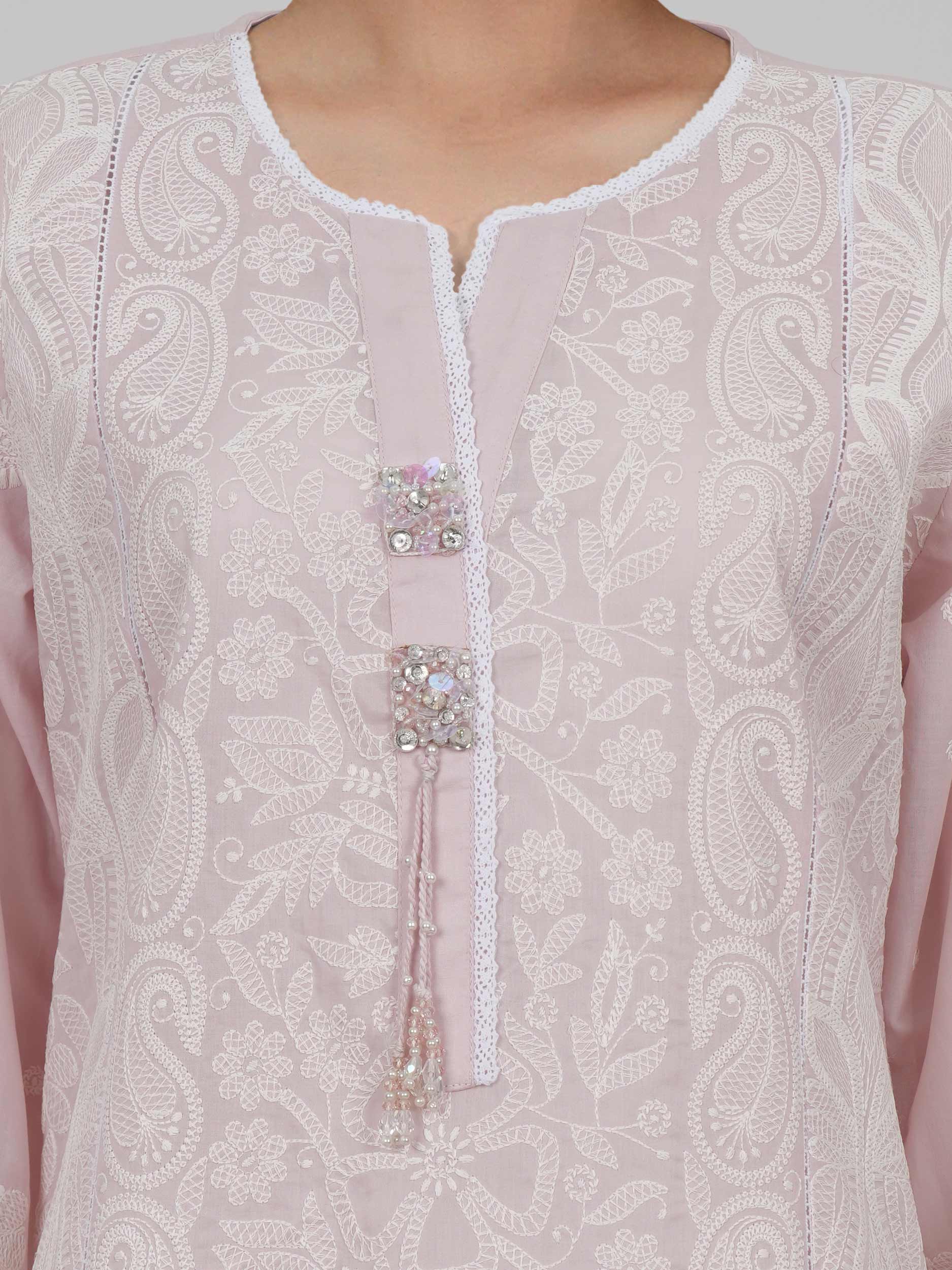 3 Piece Lawn Suit- Embroidered (Pret) - Image 4