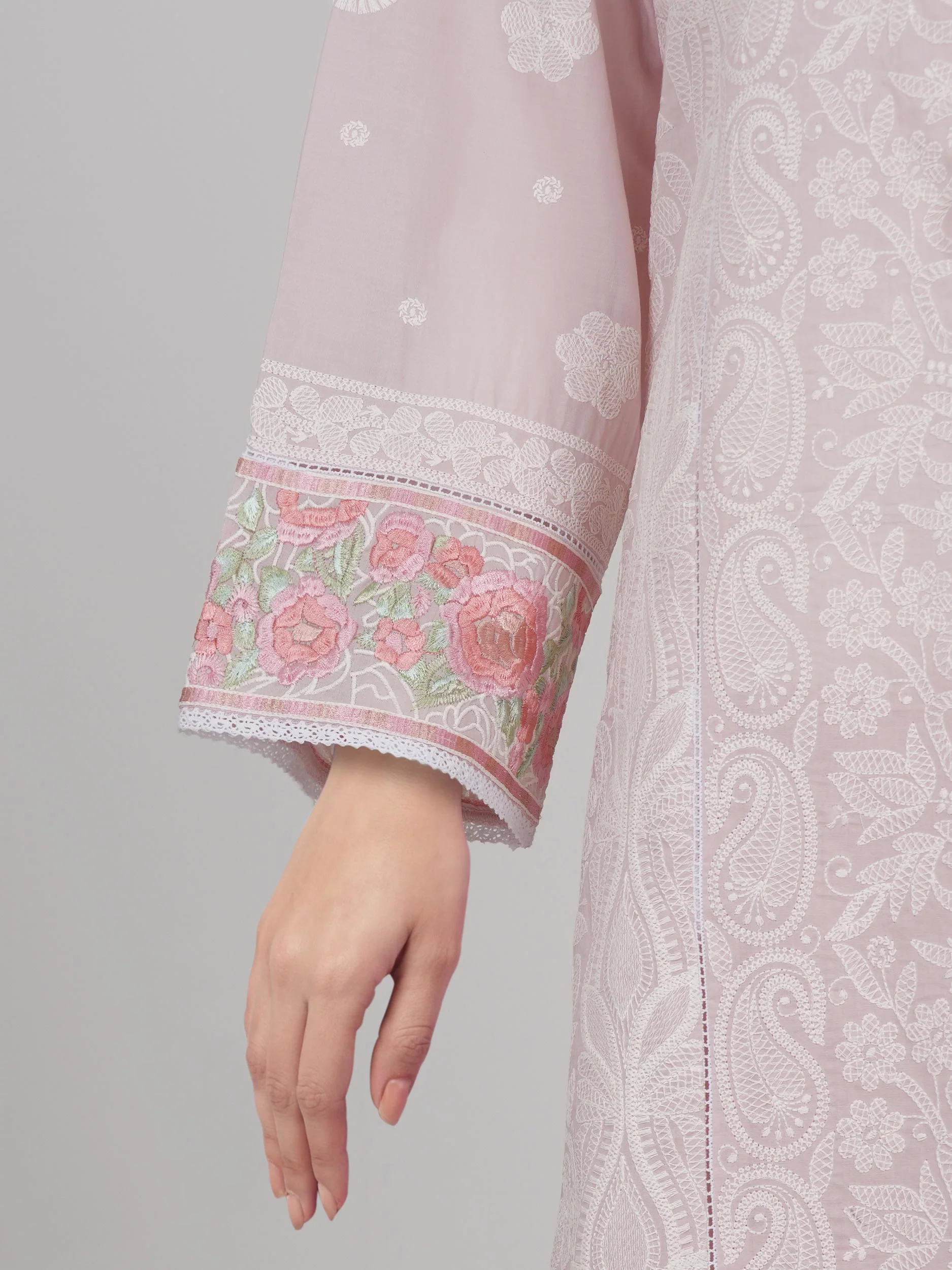 3 Piece Lawn Suit- Embroidered (Pret) - Image 5