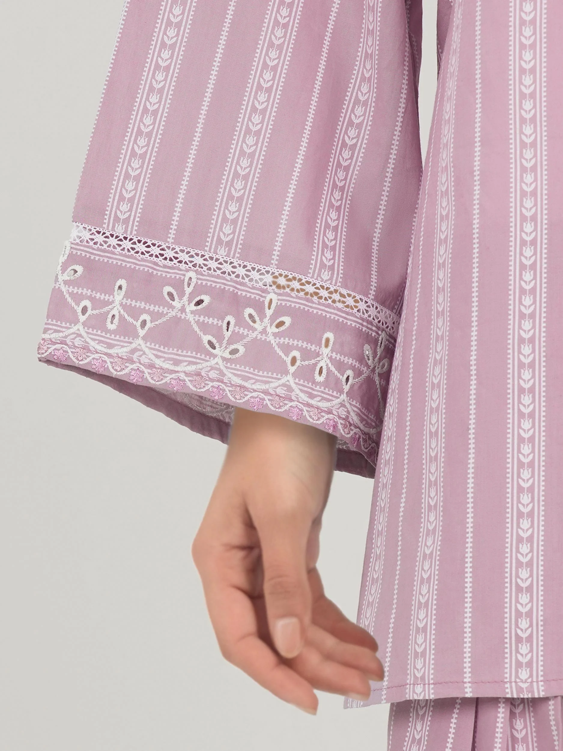 Cambric Co-ord Set- Embroidered - Image 5
