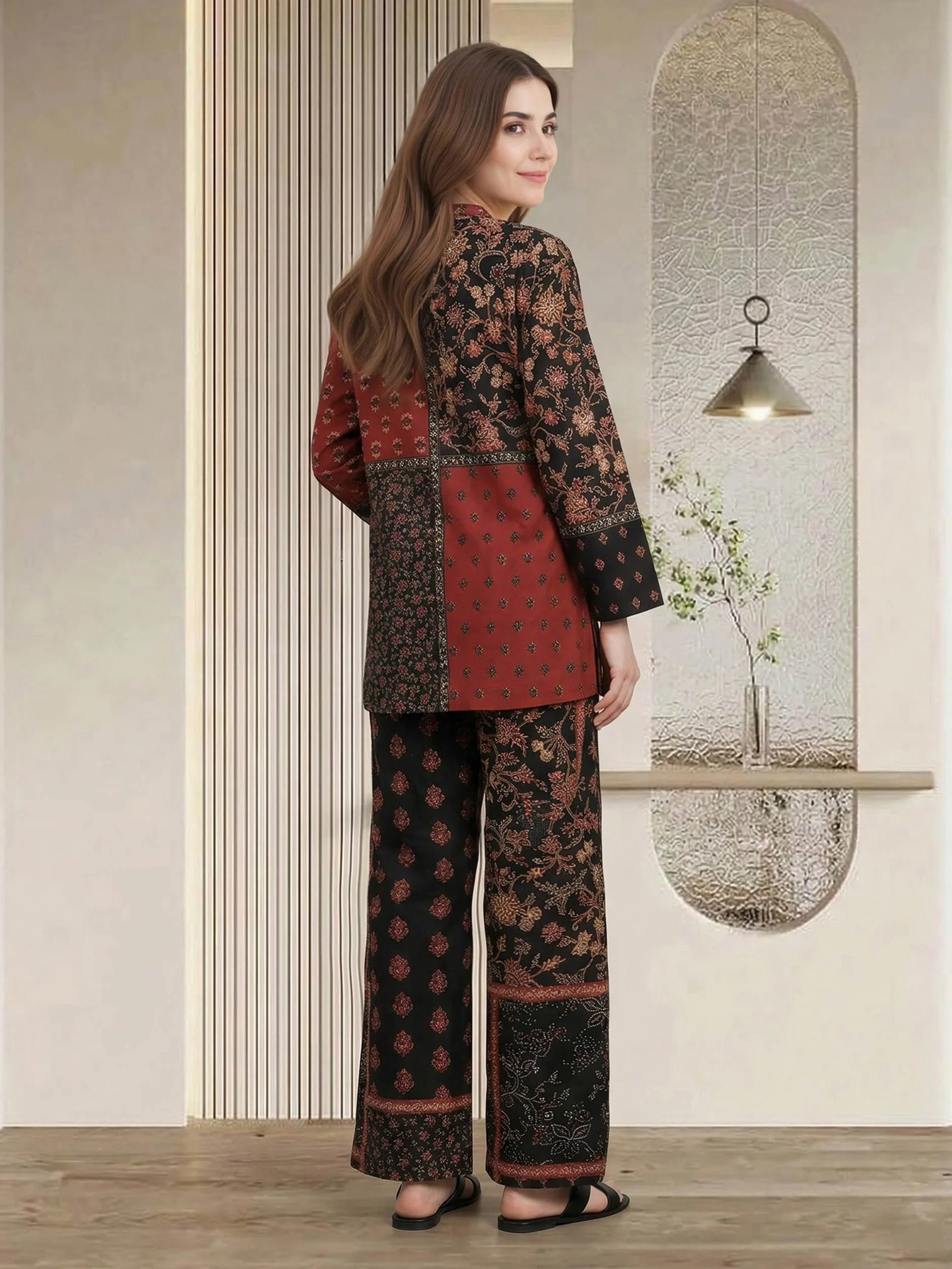 Lawn Slub Co-ord Set - Image 3