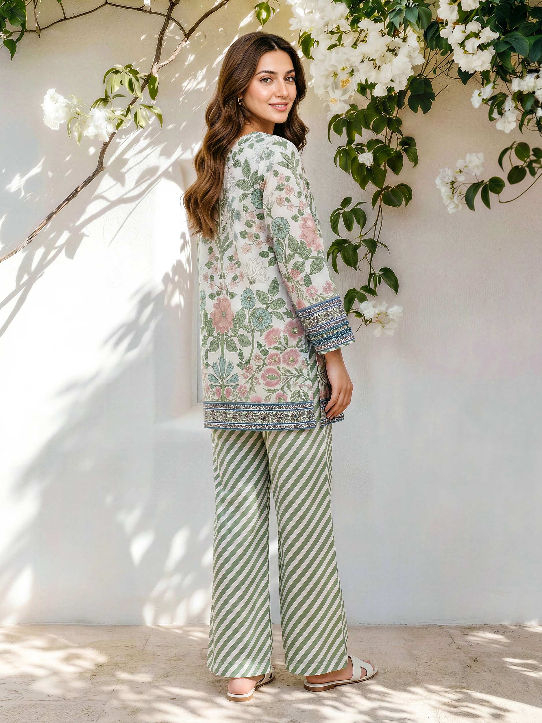 Lawn Slub Co-ord Set - Image 3