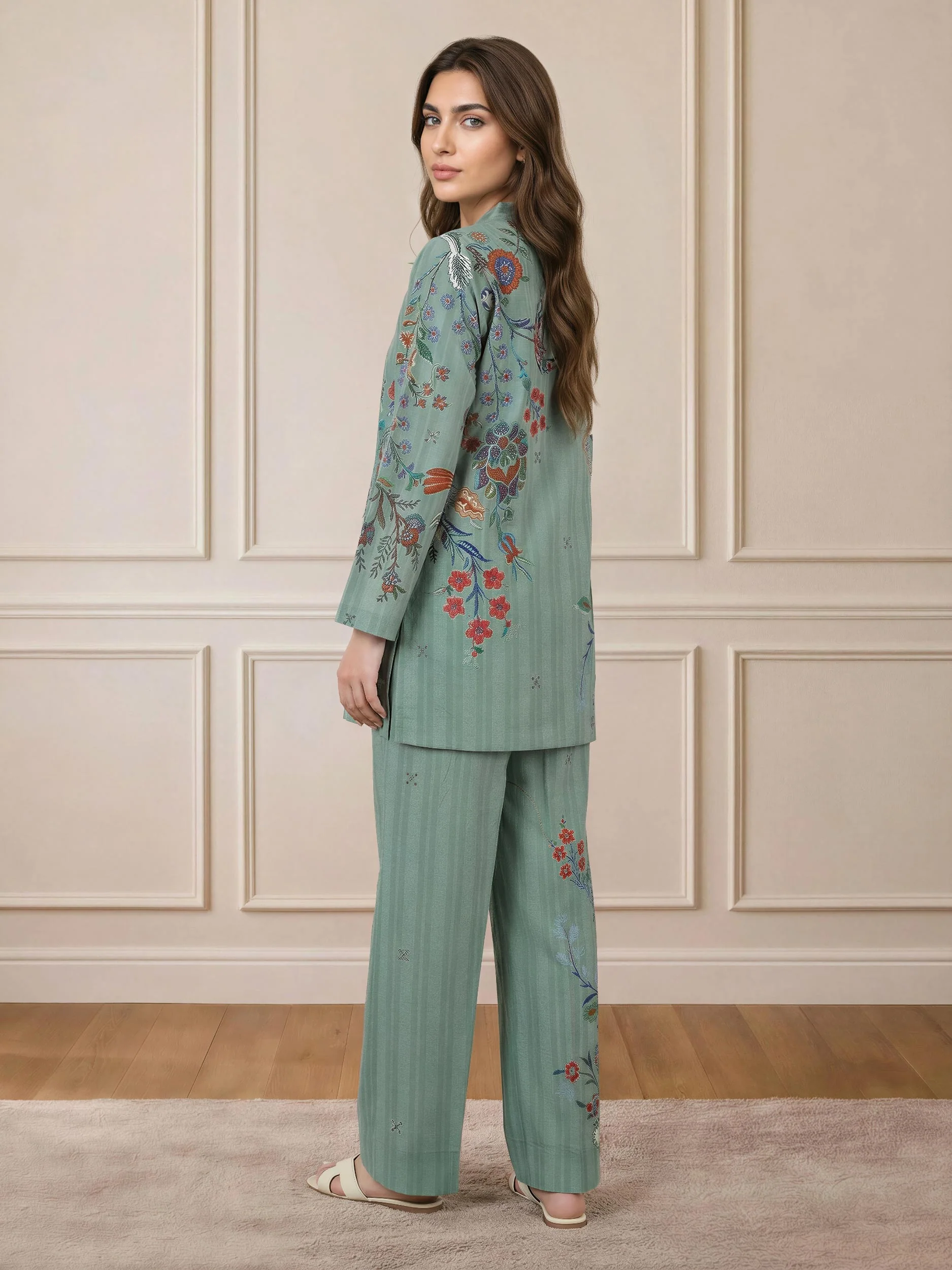 Lawn Slub Co-ord Set - Image 3