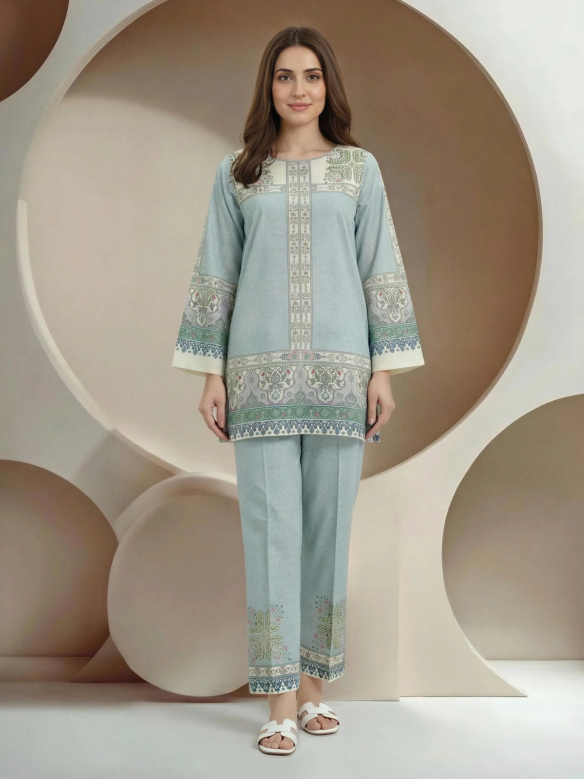 Lawn Slub Co-ord set - Image 2