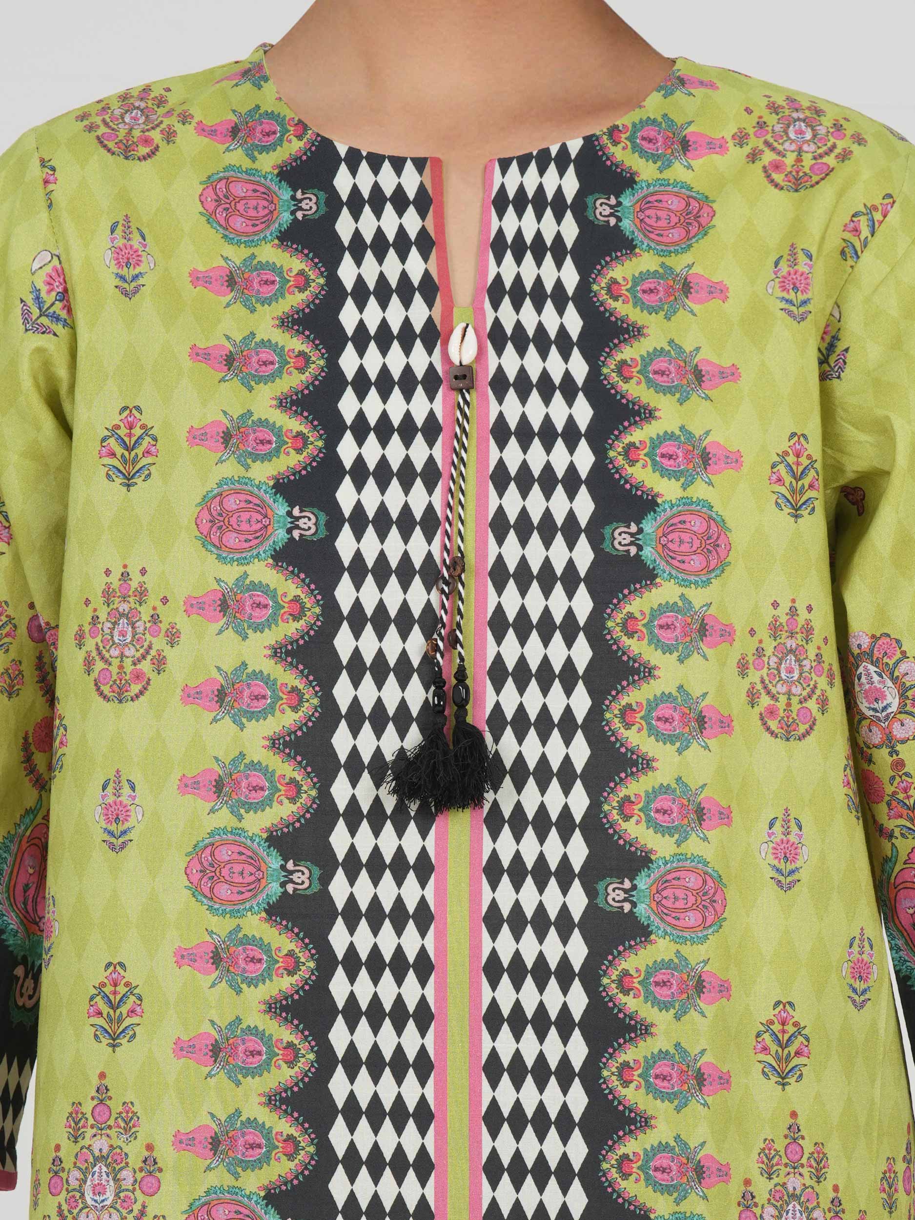 2 Piece Lawn Slub Suit (Pret) - Image 4