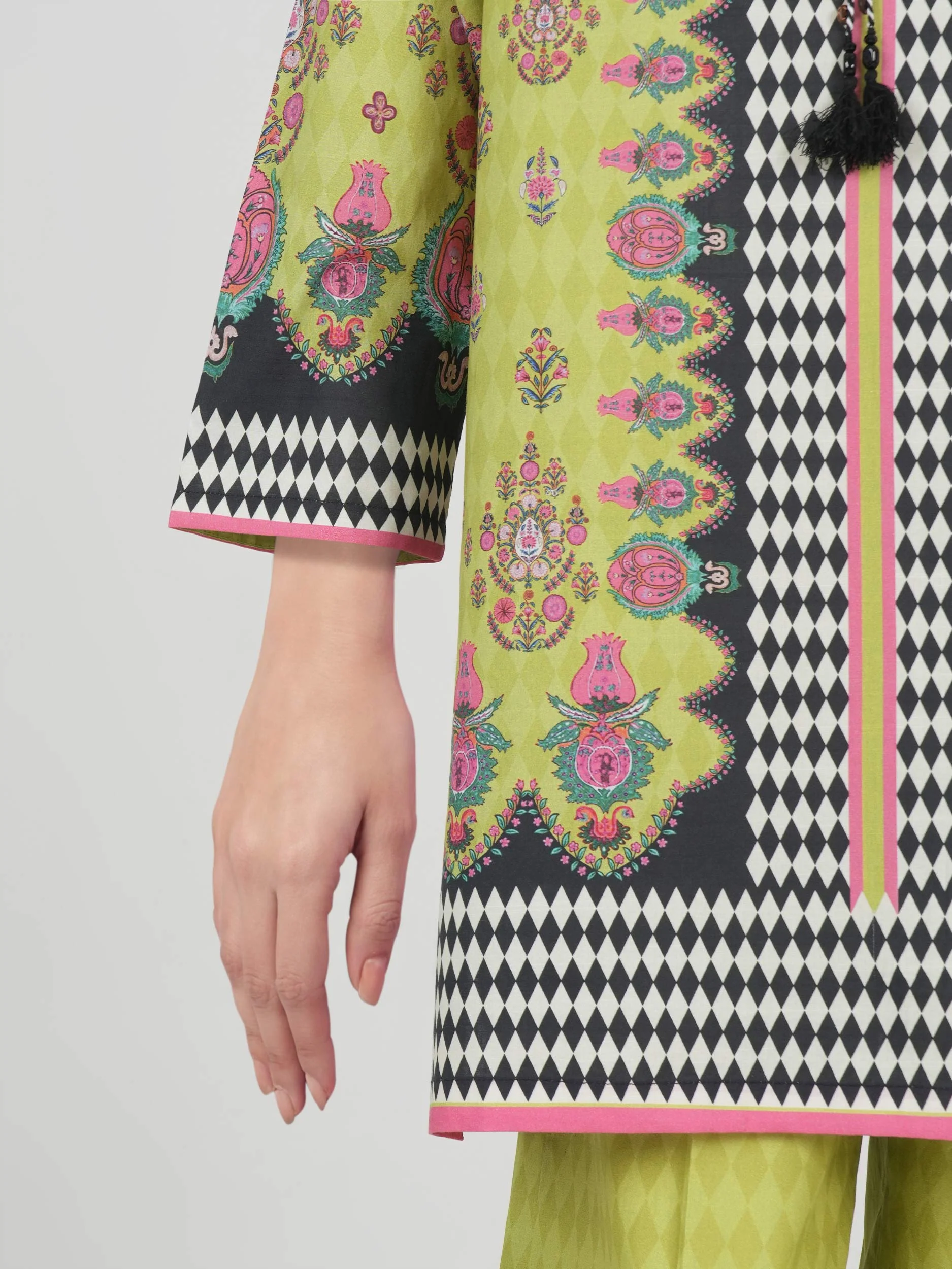 2 Piece Lawn Slub Suit (Pret) - Image 5
