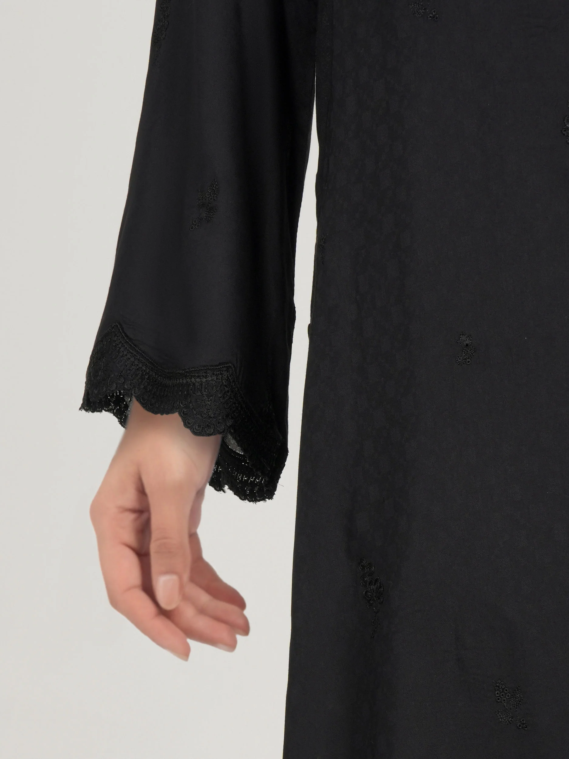 Self Jacquard Shirt- Embroidered (Pret) - Image 6