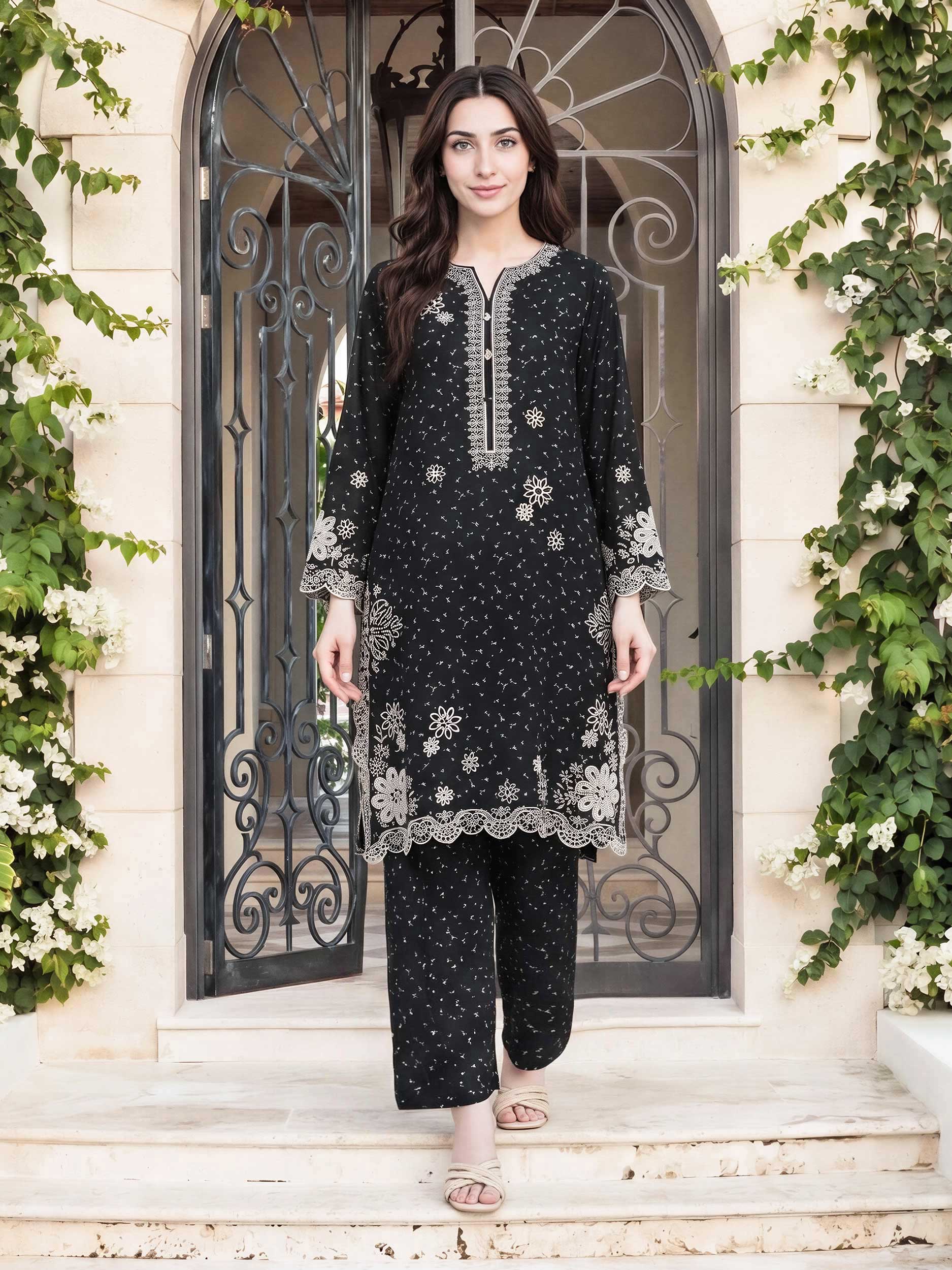 2 Piece Grip Suit- Embroidered (Pret) - Image 2