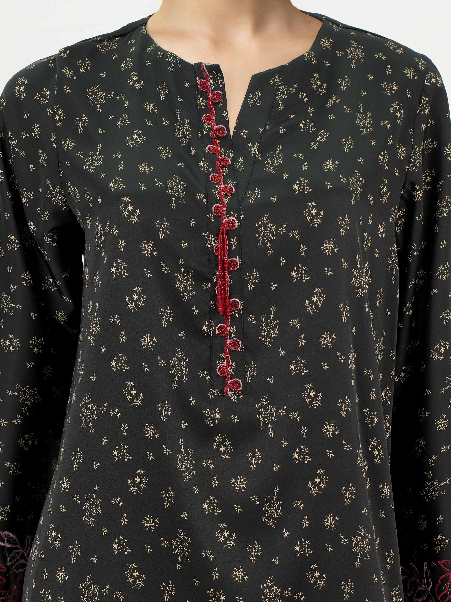 Silk Co-ord Set- Embroidered - Image 4