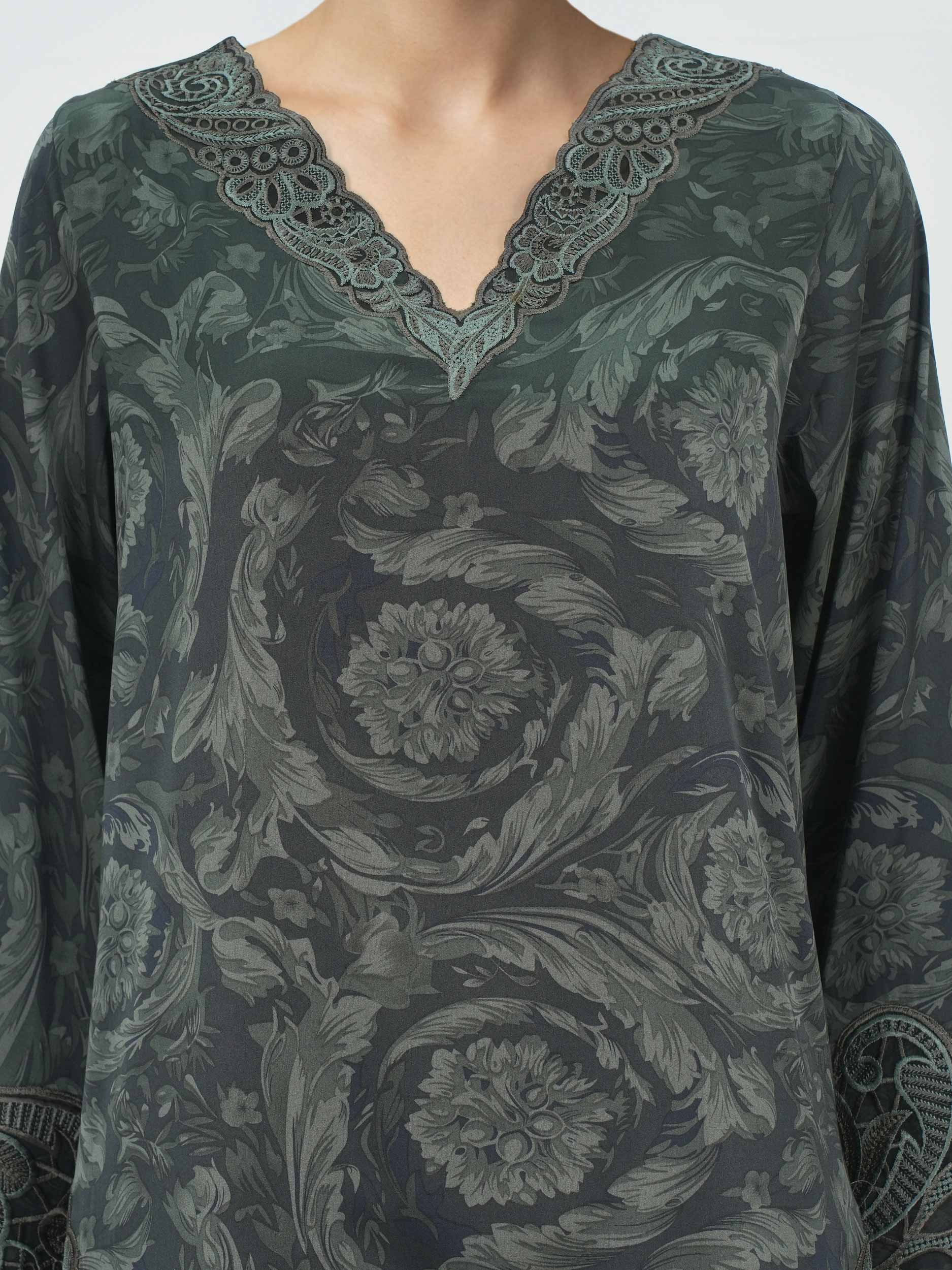 Silk Co ord set- Embroidered - Image 4