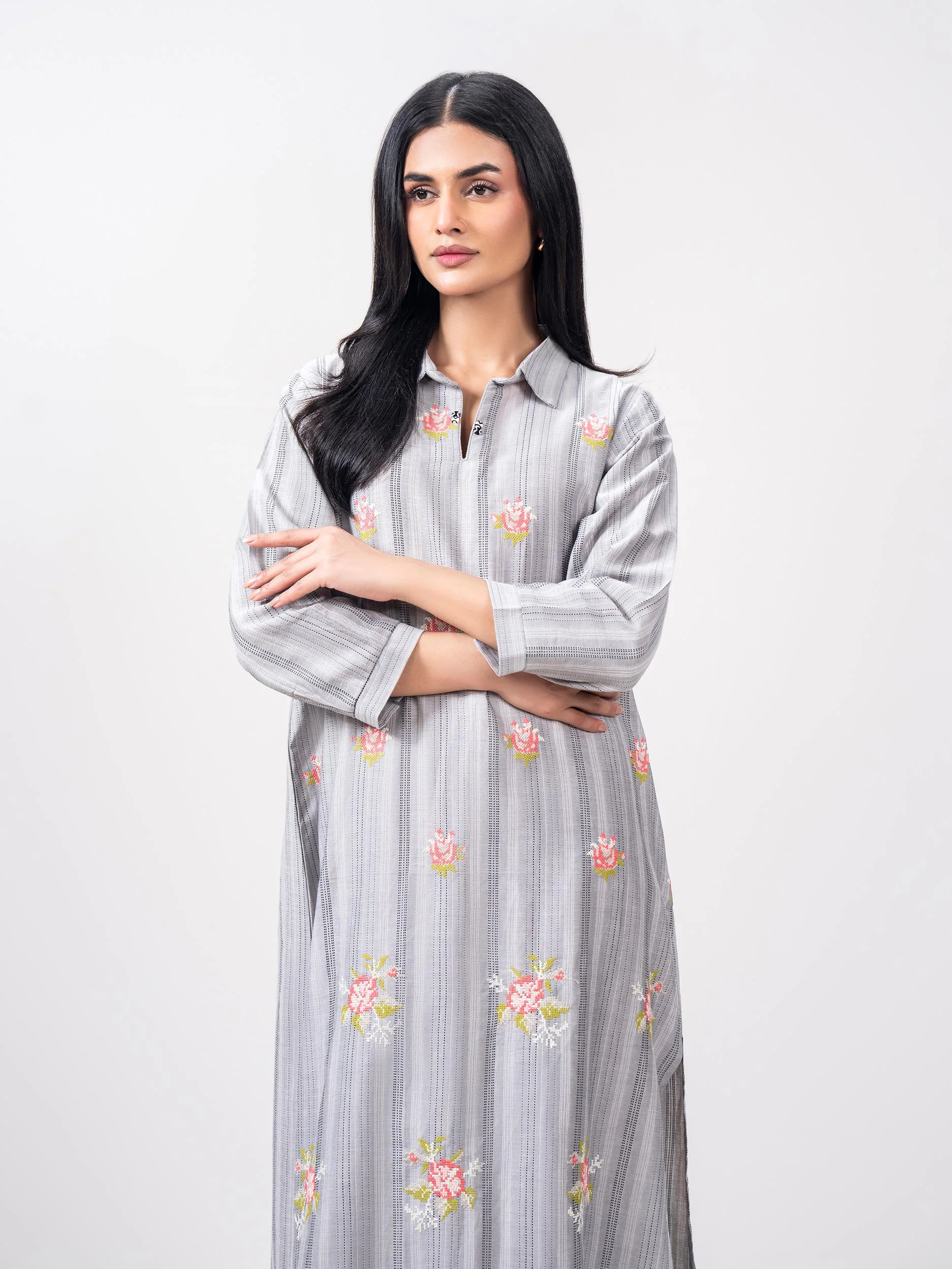 Yarn Dyed Shirt- Embroidered (Pret) - Image 5