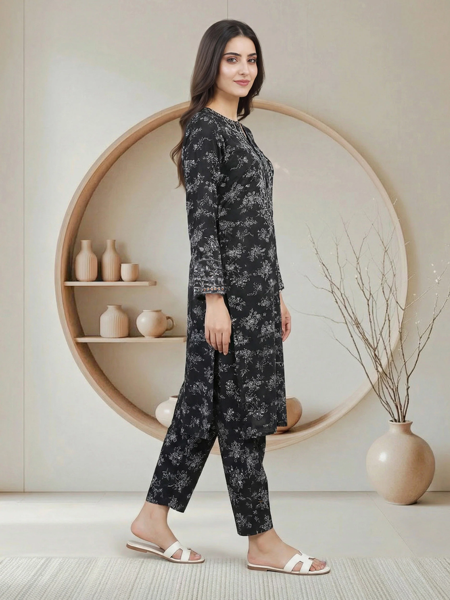 2 Piece Grip Suit-Embroidered (Pret) - Image 2