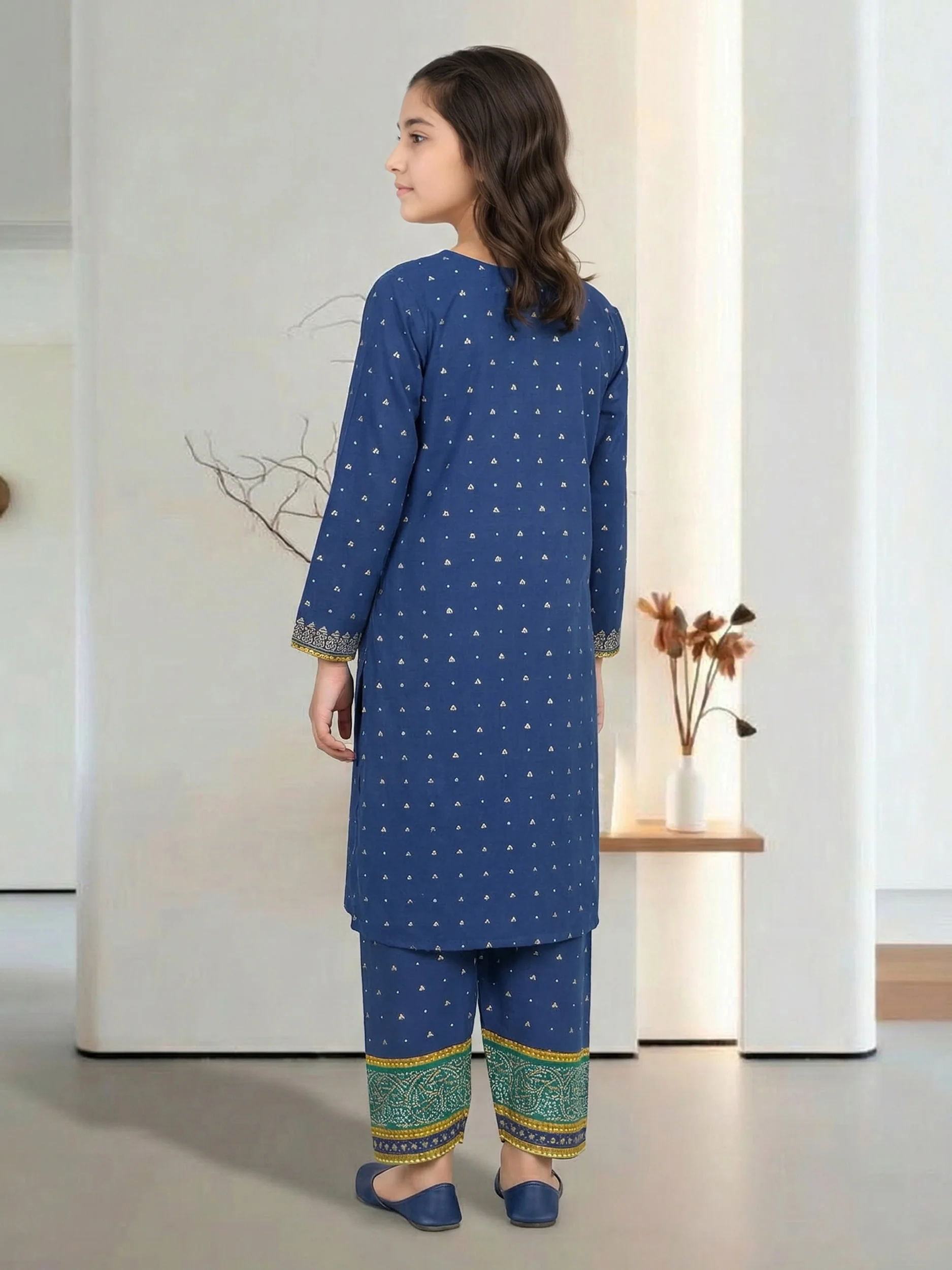 2 Piece Cambric Suit (Pret) - Image 3