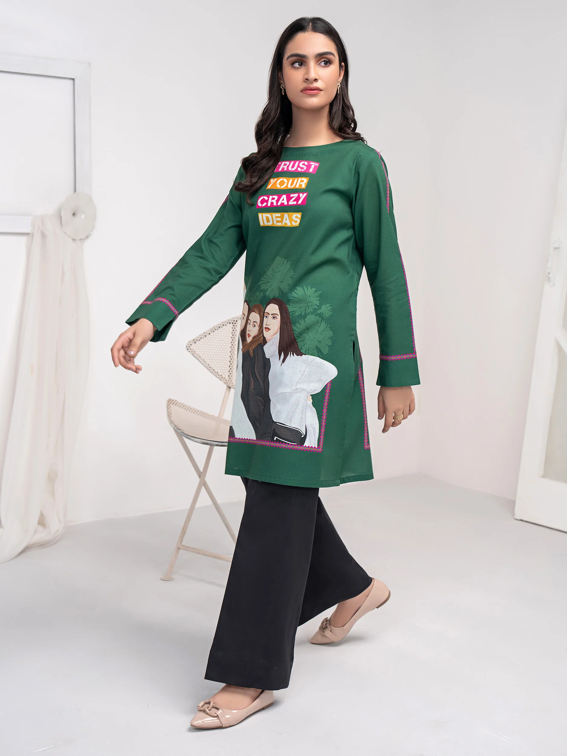 Khaddar Shirt-Printed (Unstitched) - Image 3