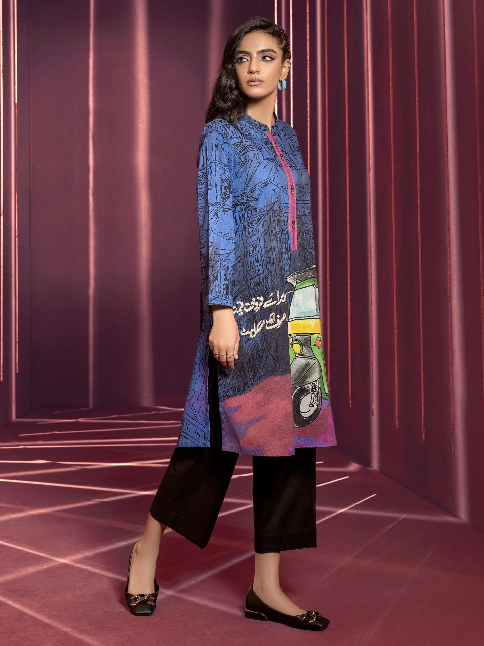 Khaddar Shirt-Printed(Unstitched) - Image 5