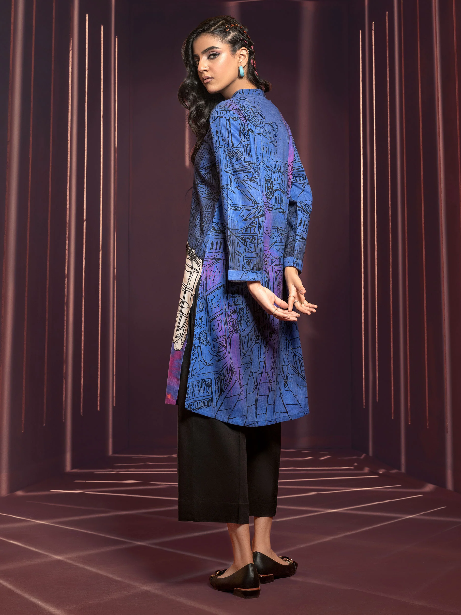 Khaddar Shirt-Printed(Unstitched) - Image 6