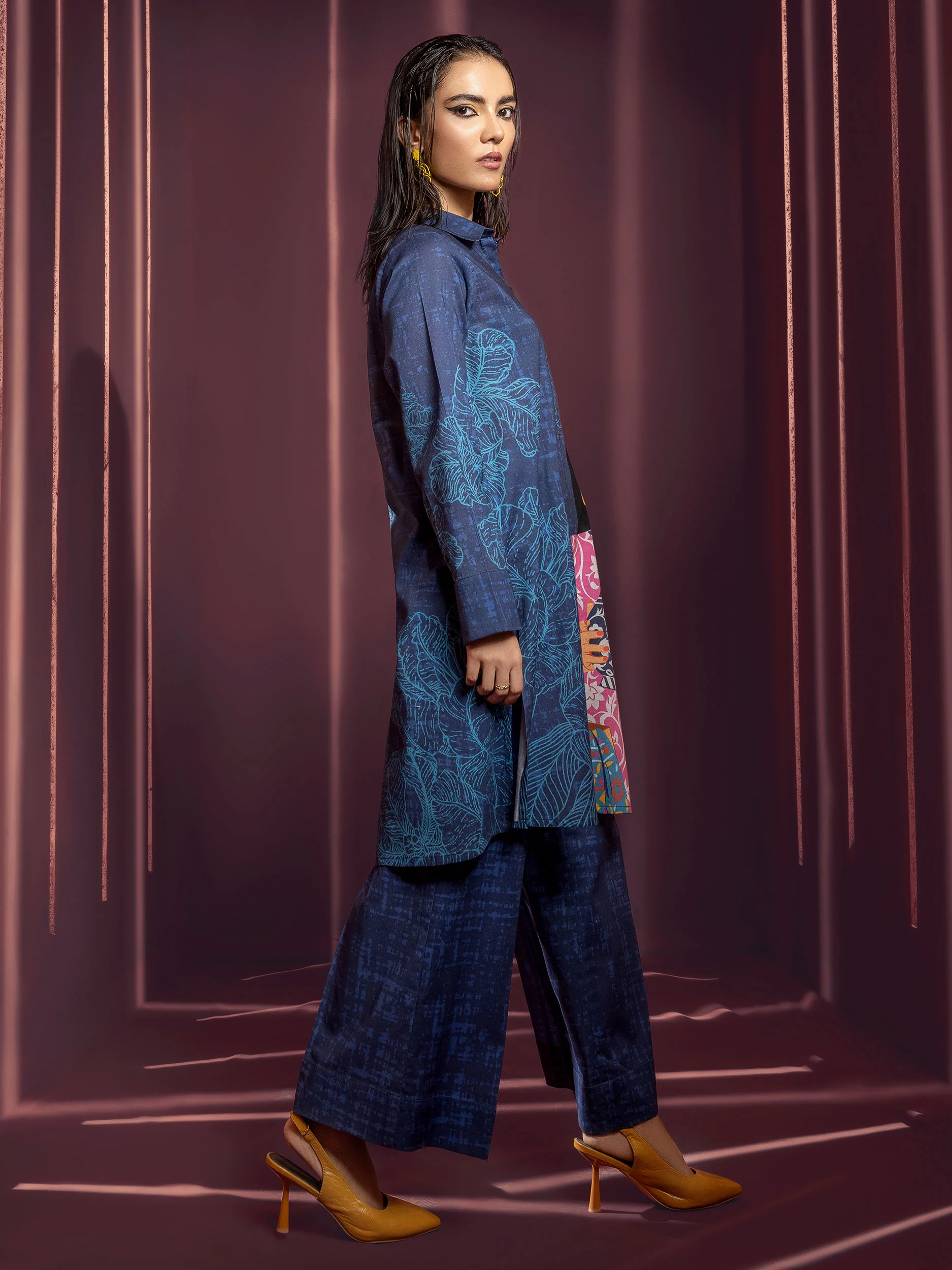 2 Piece Khaddar Suit-Printed(Unstitched) - Image 3