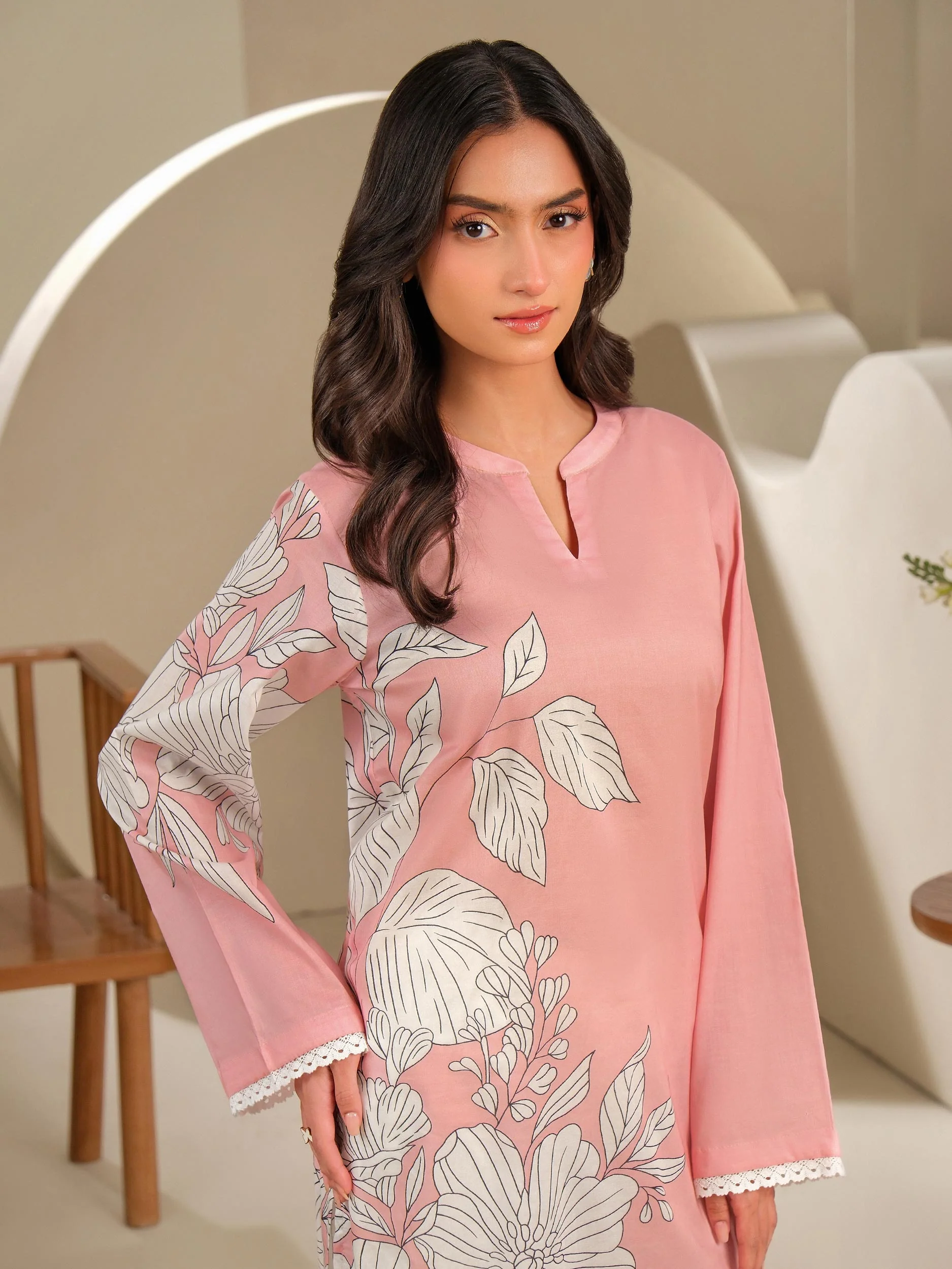 Lawn Shirt-Printed (Unstitched) - Image 2