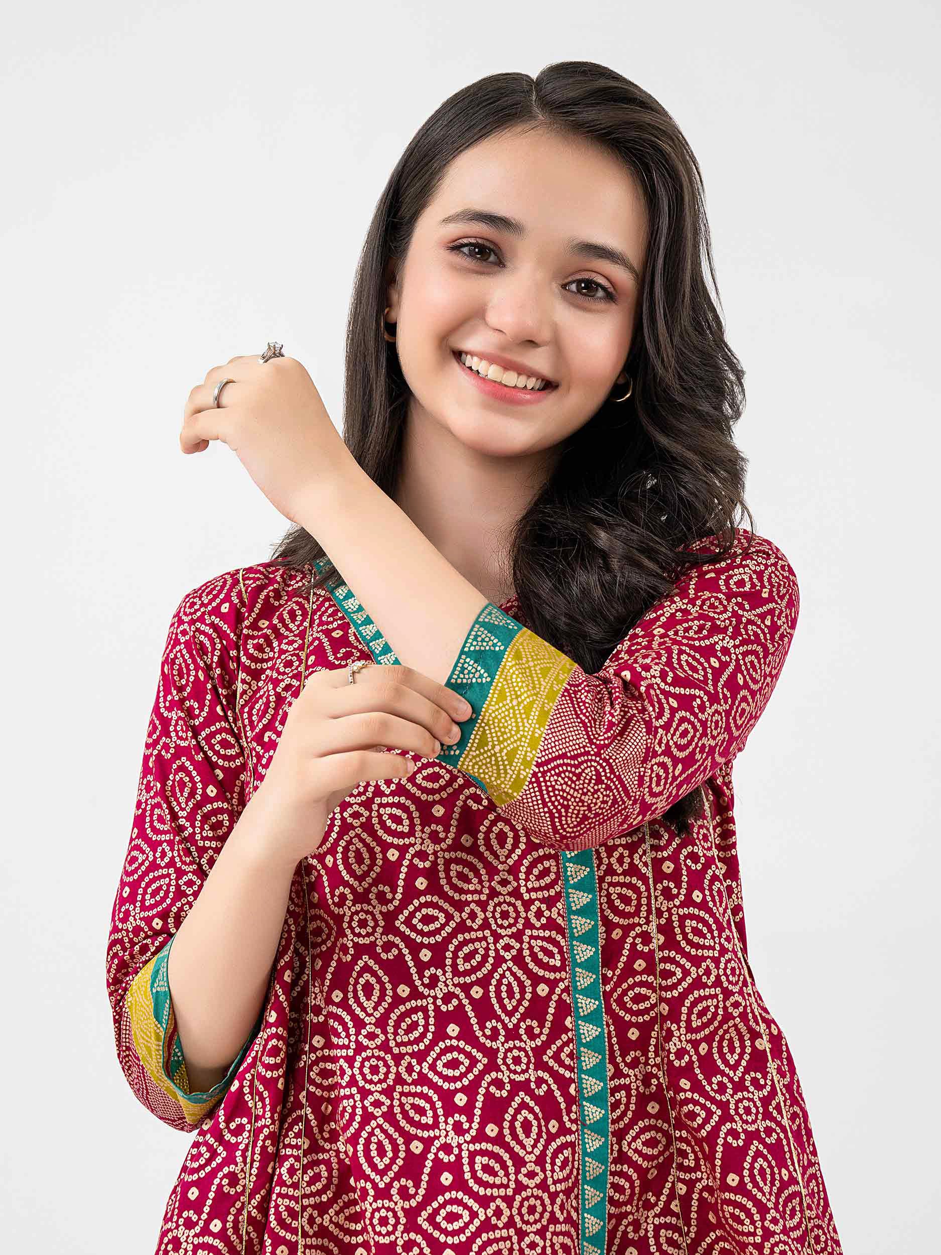 2 Piece Lawn Suit-Paste Print - Image 5
