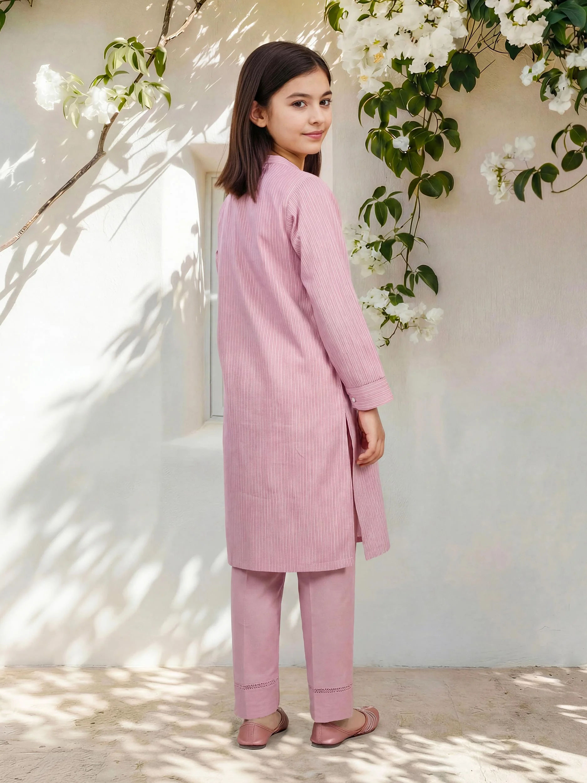 2 Piece Yarn Dyed Suit- Embroidered (Pret) - Image 3