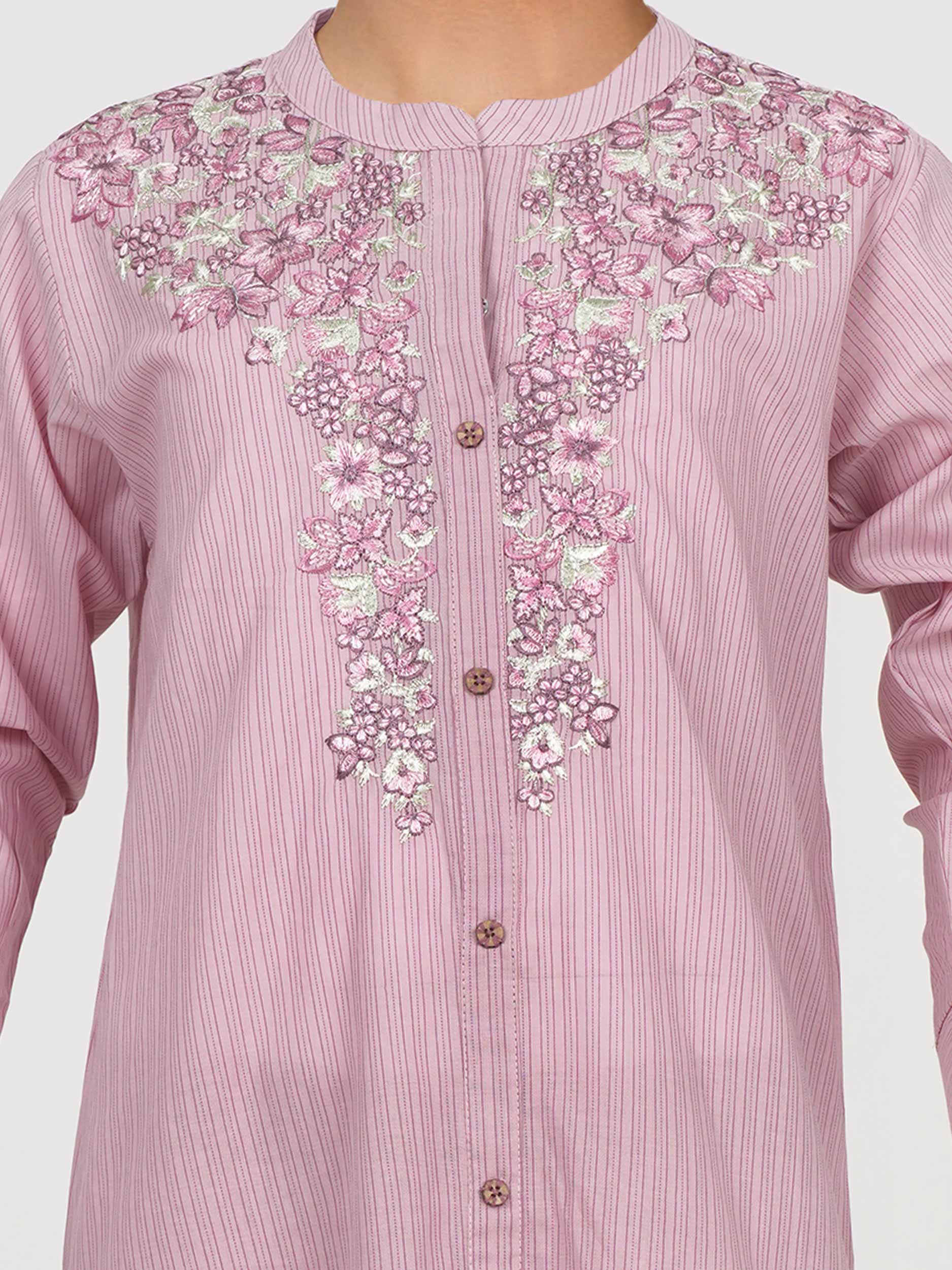 2 Piece Yarn Dyed Suit- Embroidered (Pret) - Image 4