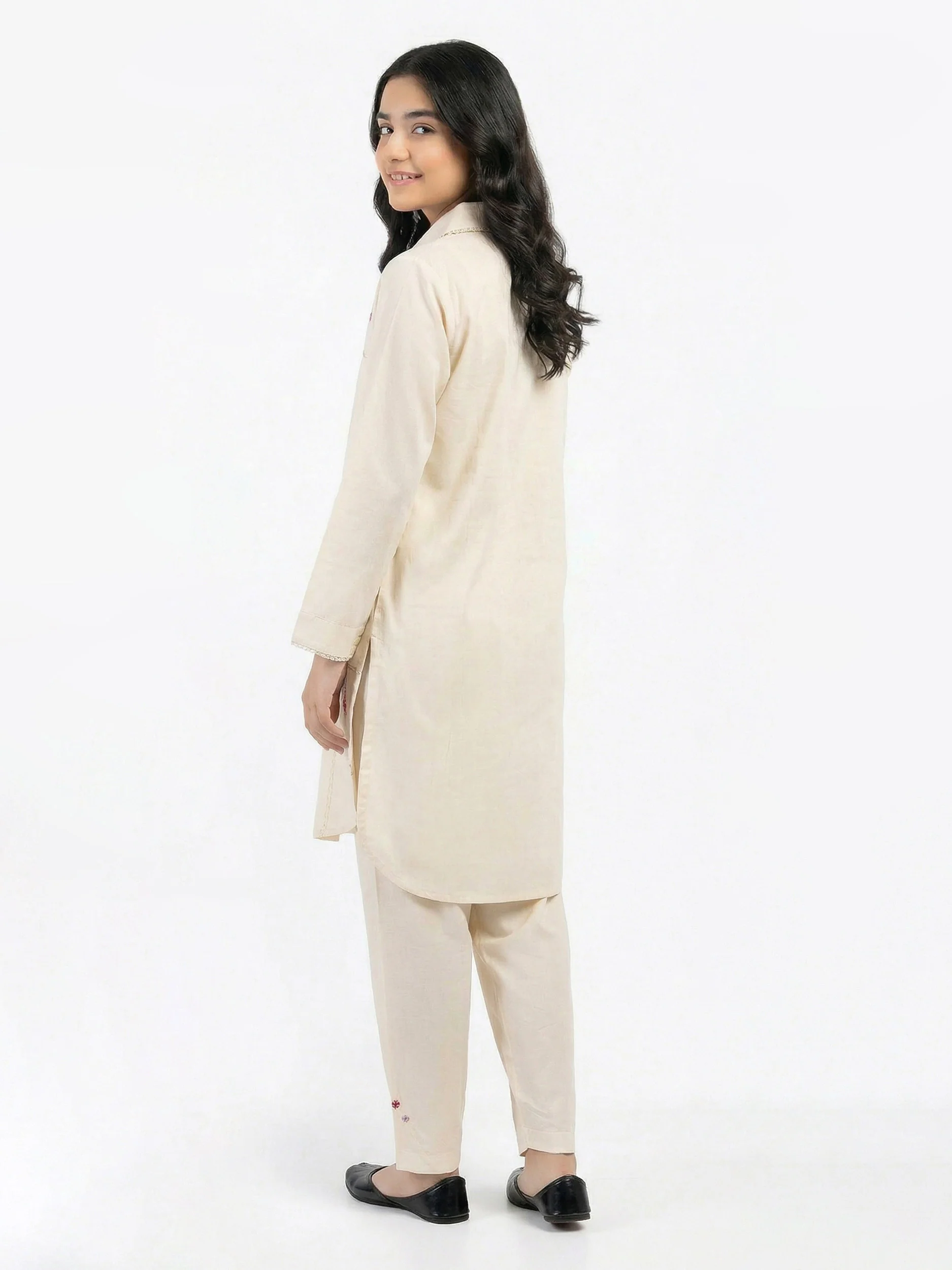 2 Piece Viscose Cotton Suit- Embroidered (Pret) - Image 2