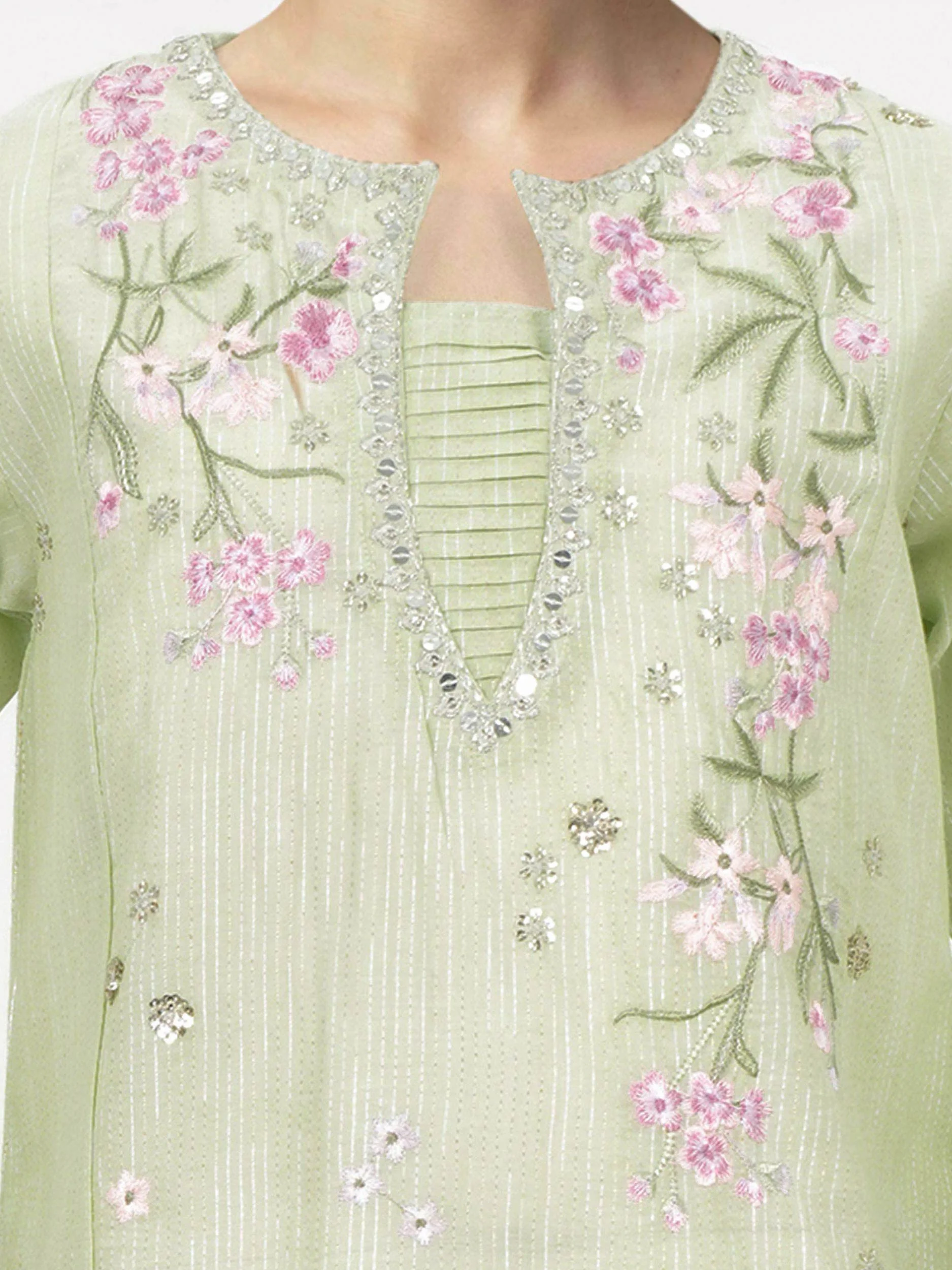 2 Piece Lawn Masoori Suit- Embroidered (Pret) - Image 4