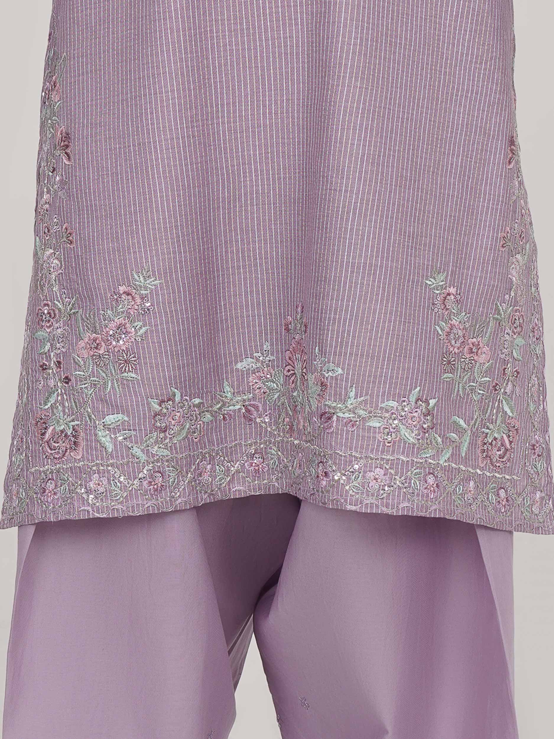 2 Piece Missouri Suit- Embroidered (Pret) - Image 5