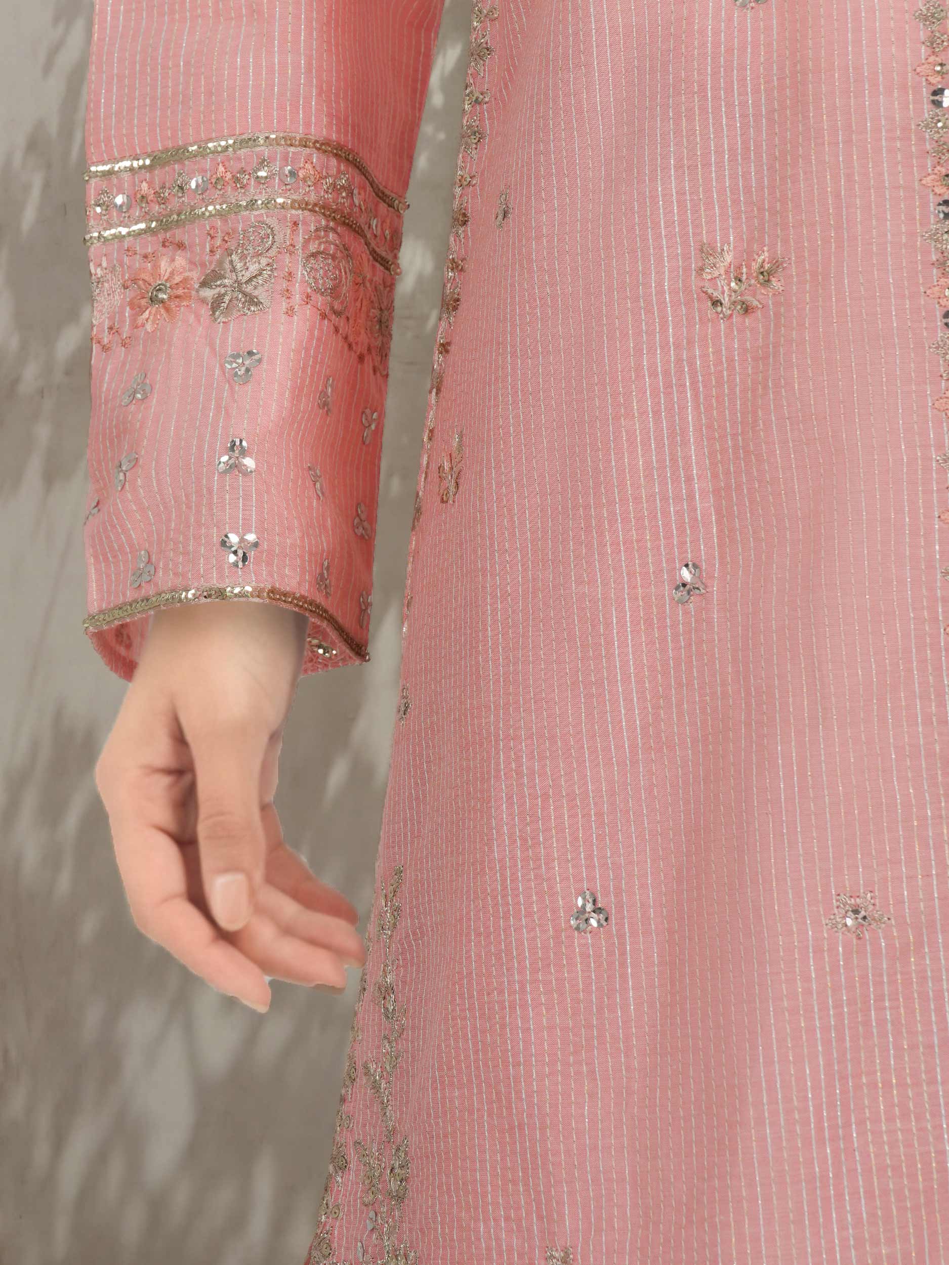 2 Piece Missouri Suit- Embroidered (Pret) - Image 5