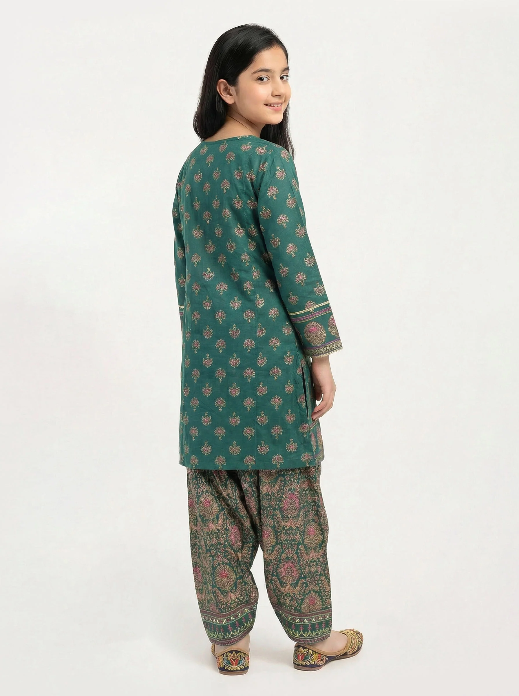2 Piece Cambic Suit- (Pret) - Image 2