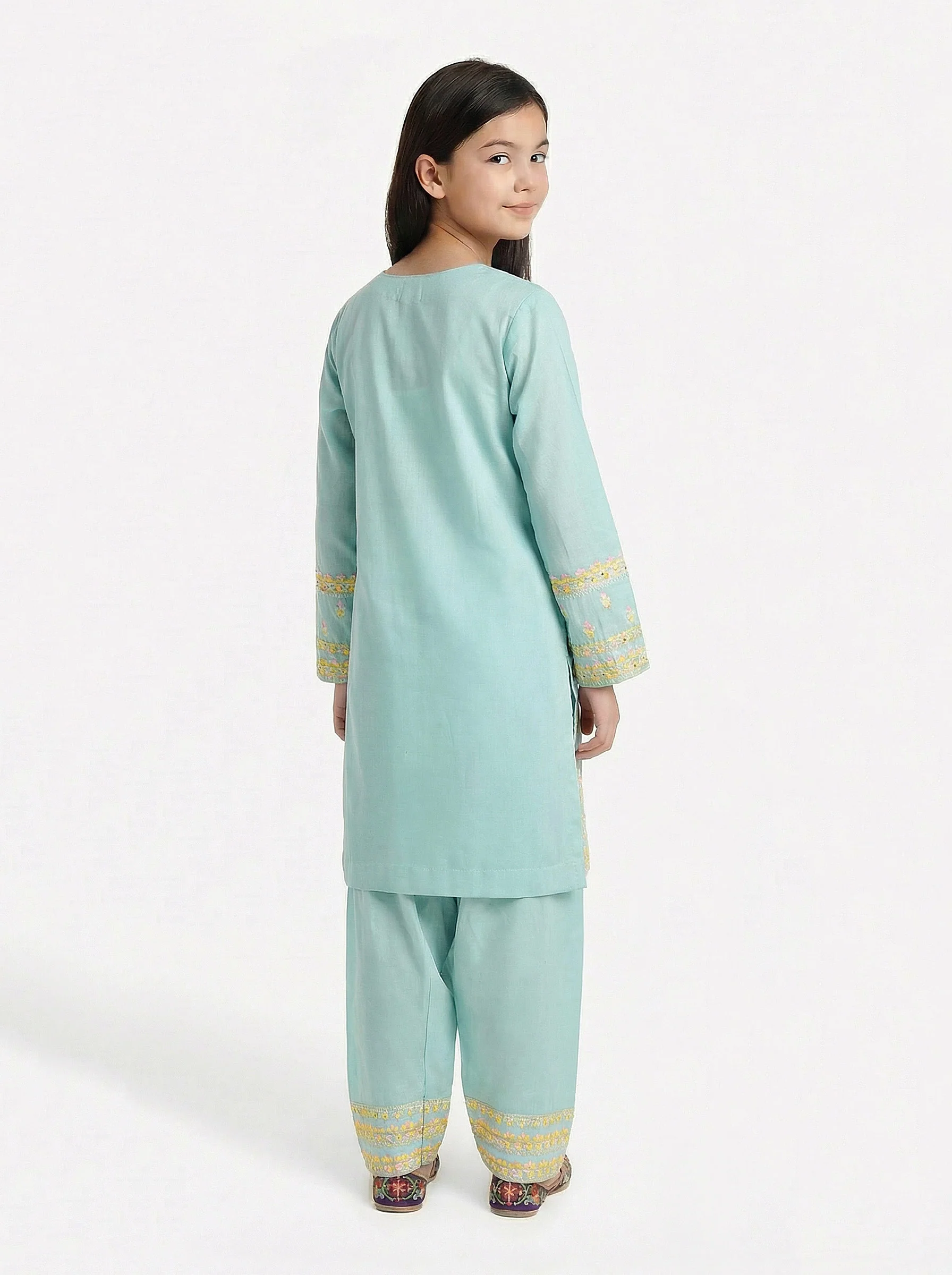 2 Piece Moonlight  Suit- Embroidered (Pret) - Image 2