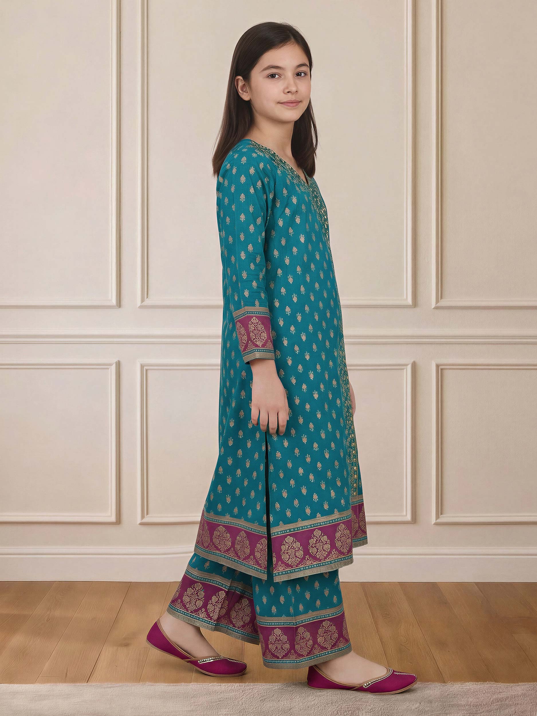 2 Piece Lawn Suit- Embroidered (Pret) - Image 2