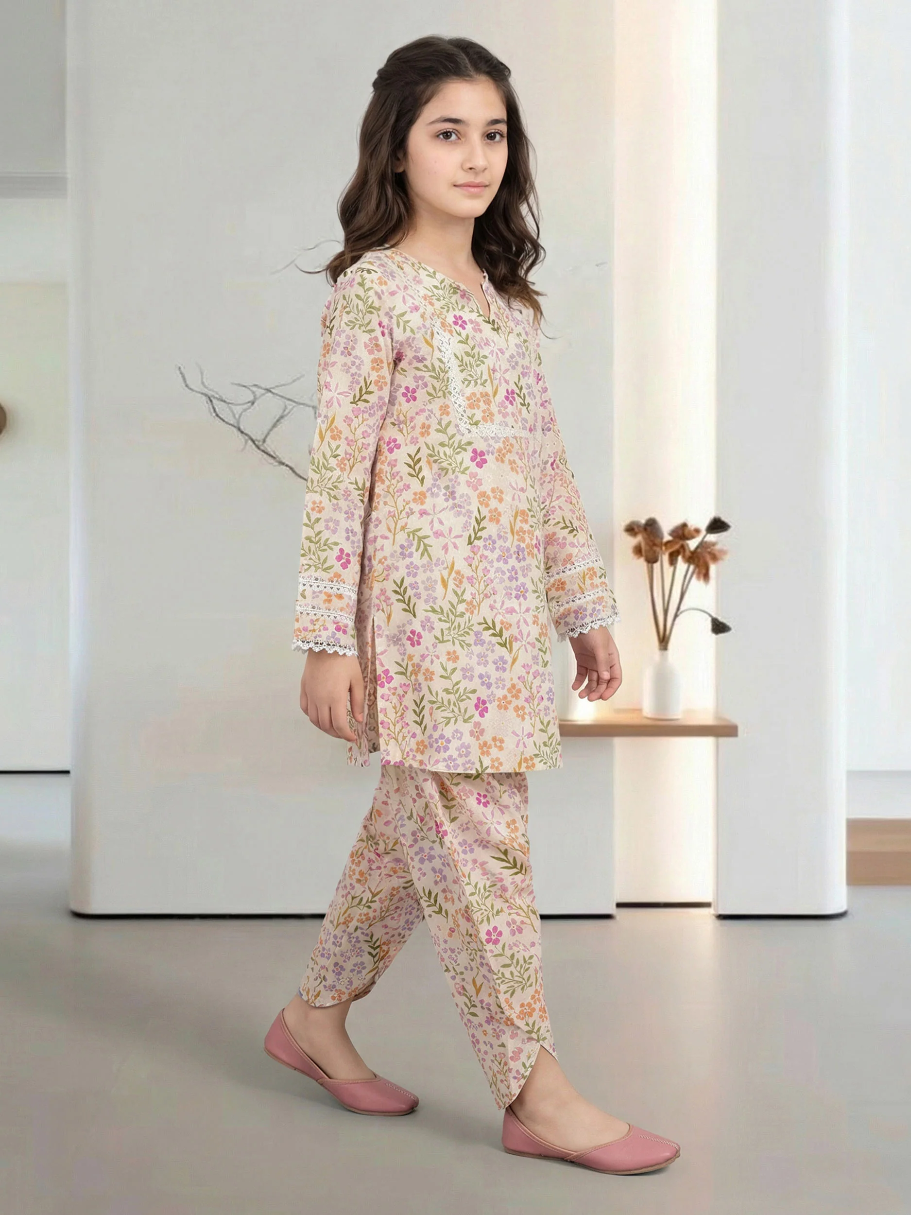 2 Piece Lawn Suit (Pret) - Image 2