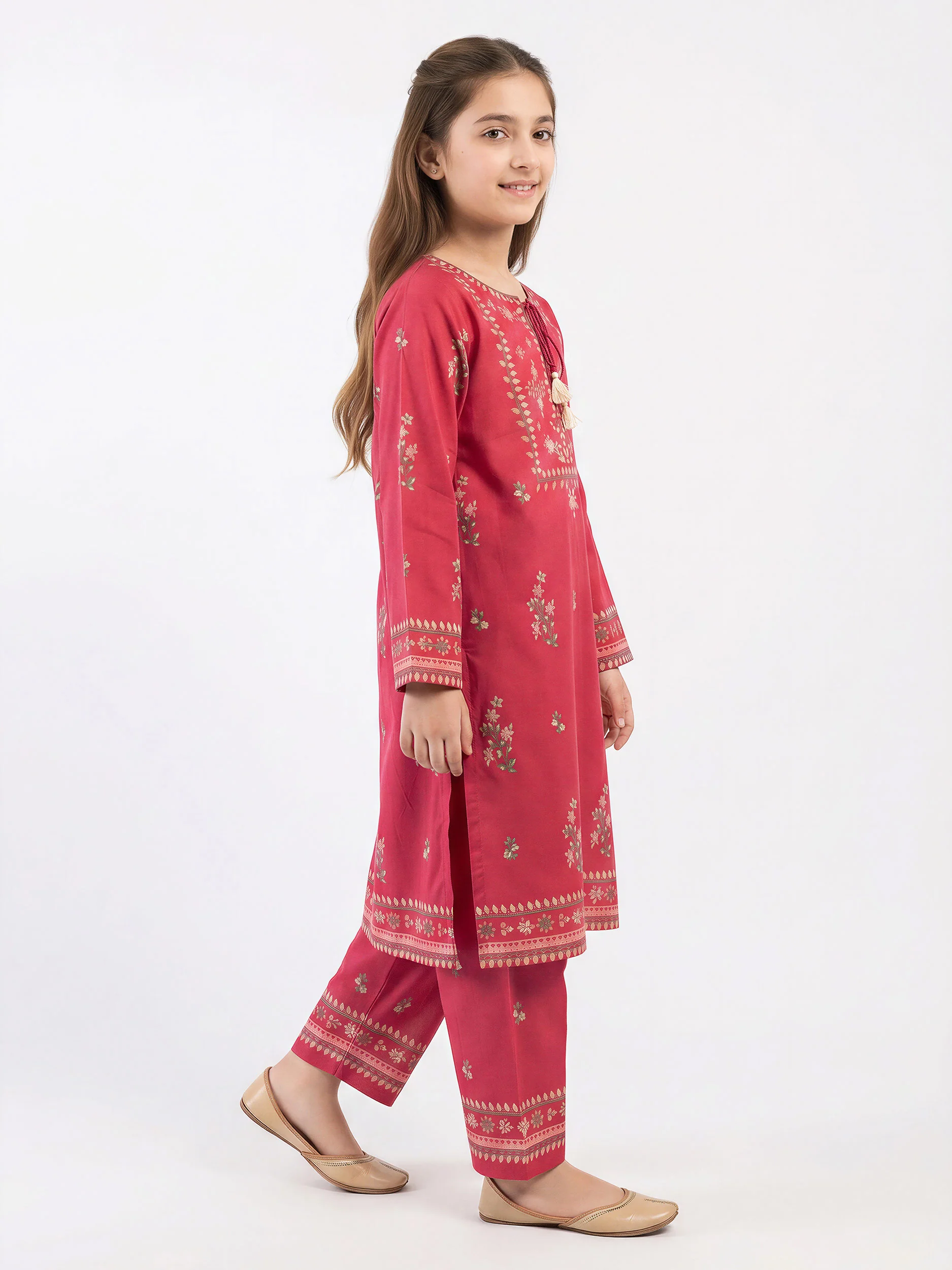 2 Piece Cambric Suit (Pret) - Image 2