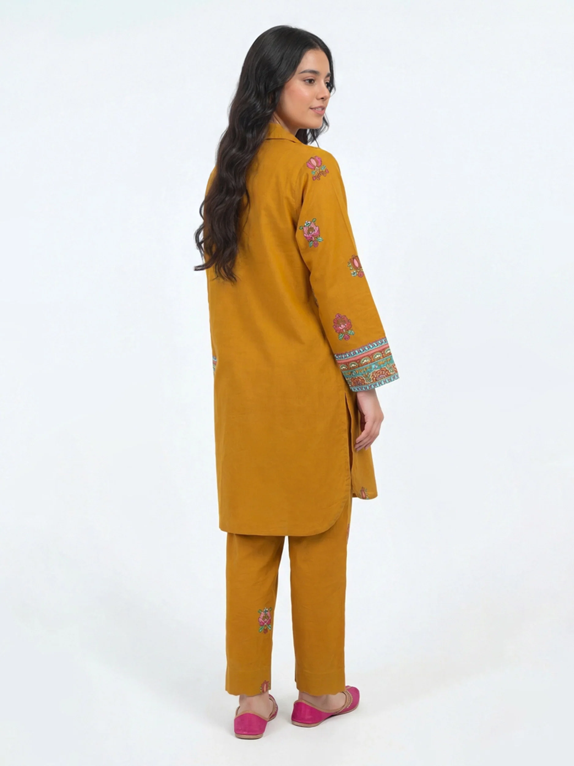 2 Piece Cambric Suit (Pret) - Image 2