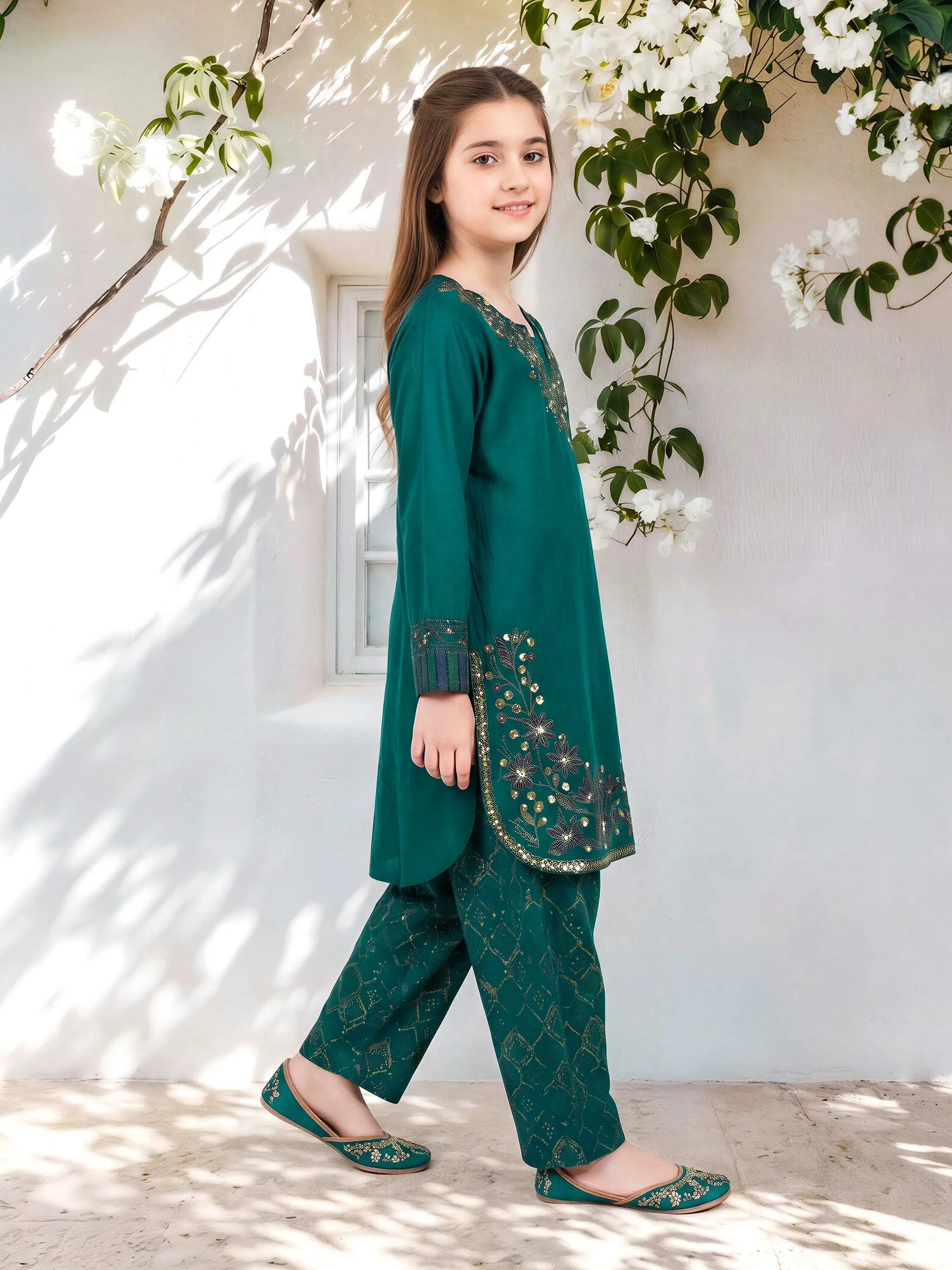 2 Piece Lawn Suit- Embroidered (Pret) - Image 2